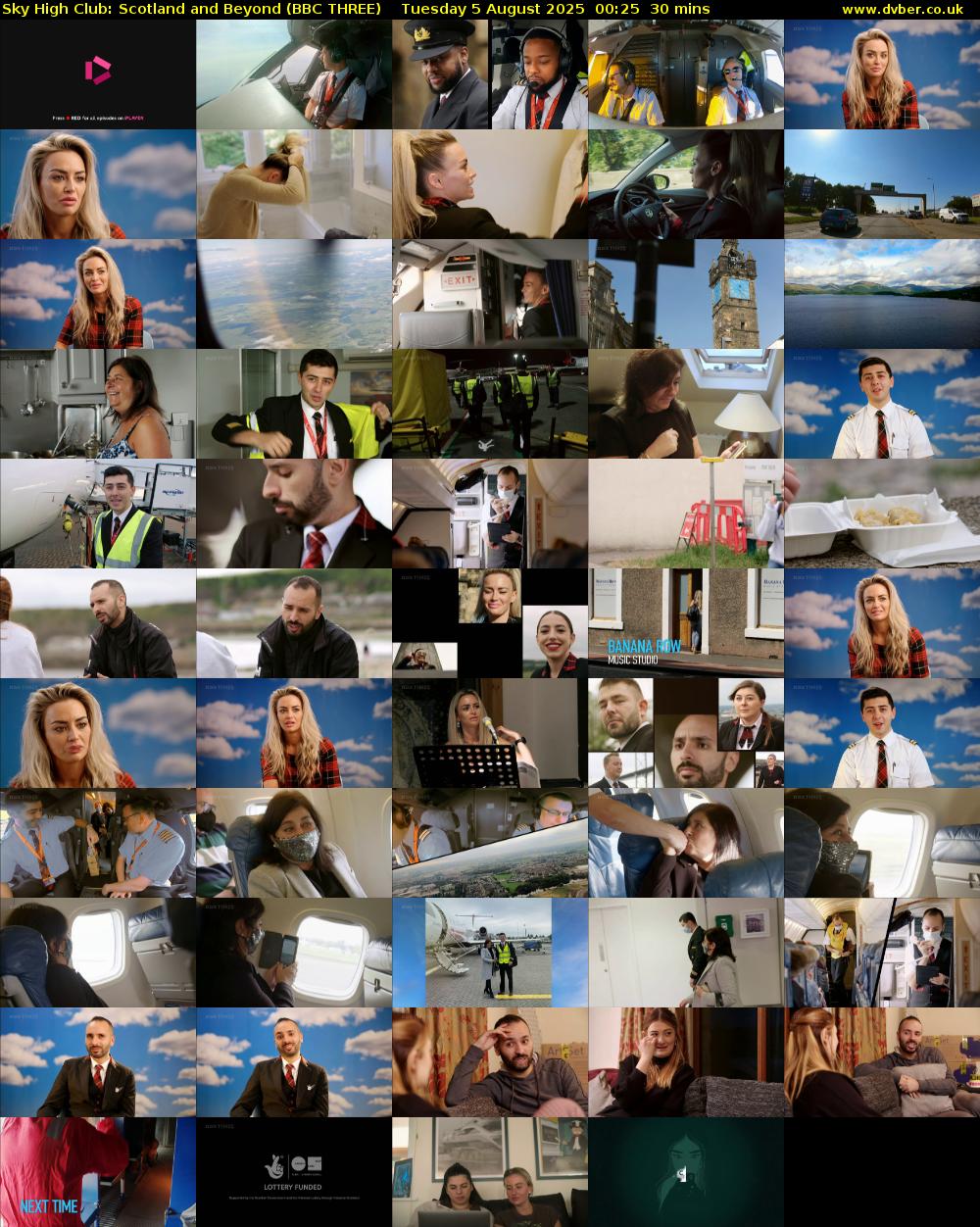 Sky High Club: Scotland and Beyond (BBC THREE) Tuesday 5 August 2025 00:25 - 00:55
