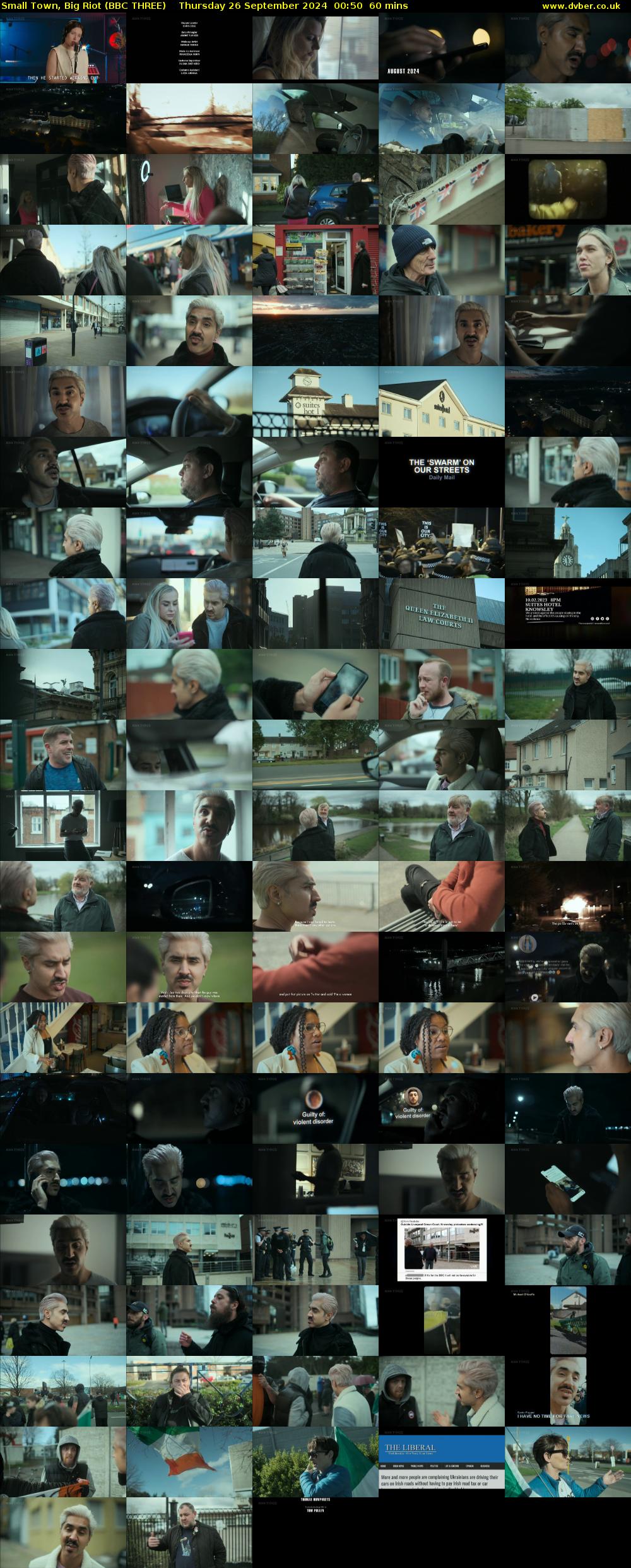 Small Town, Big Riot (BBC THREE) Thursday 26 September 2024 00:50 - 01:50