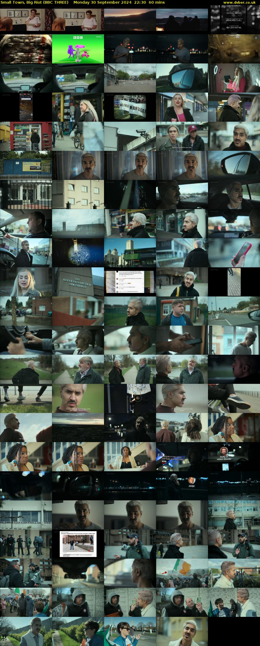 Small Town, Big Riot (BBC THREE) Monday 30 September 2024 22:30 - 23:30
