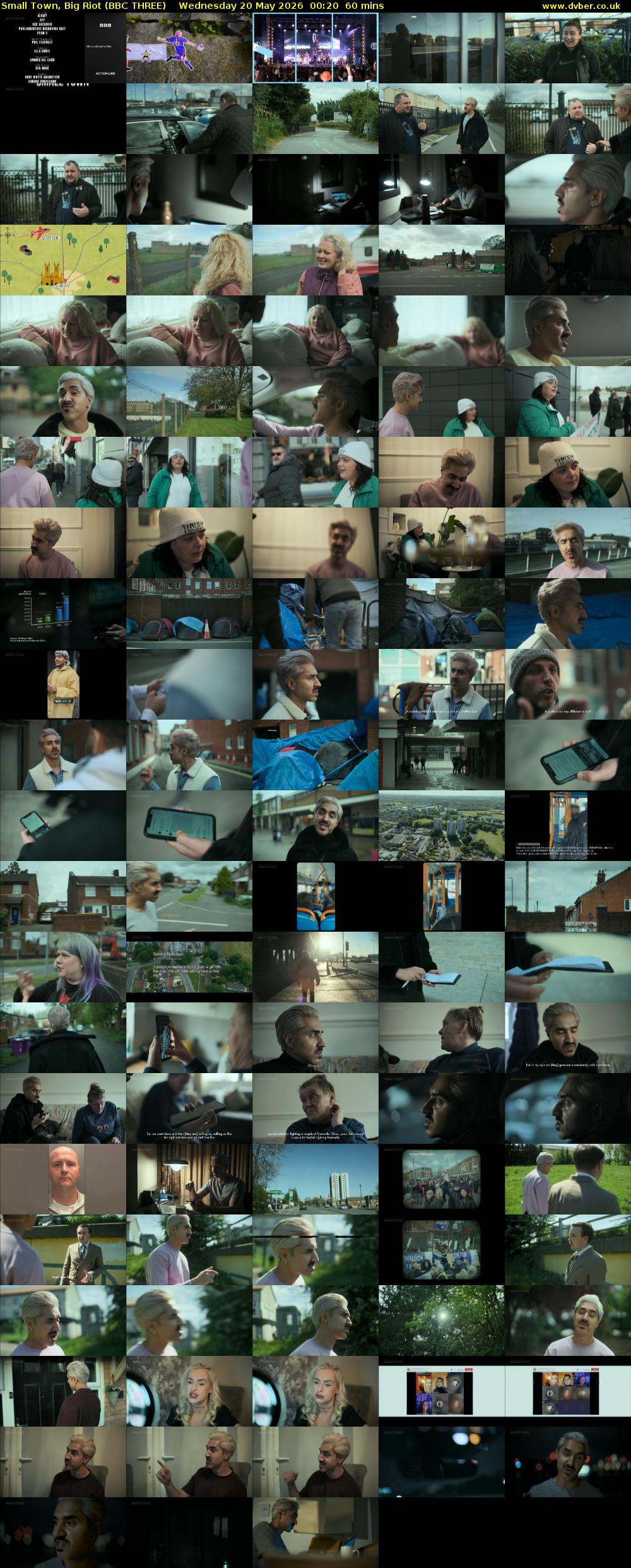 Small Town, Big Riot (BBC THREE) Wednesday 20 May 2026 00:20 - 01:20
