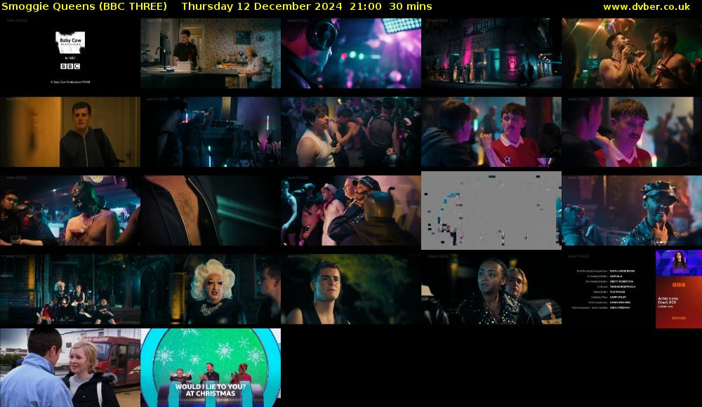 Smoggie Queens (BBC THREE) Thursday 12 December 2024 21:00 - 21:30