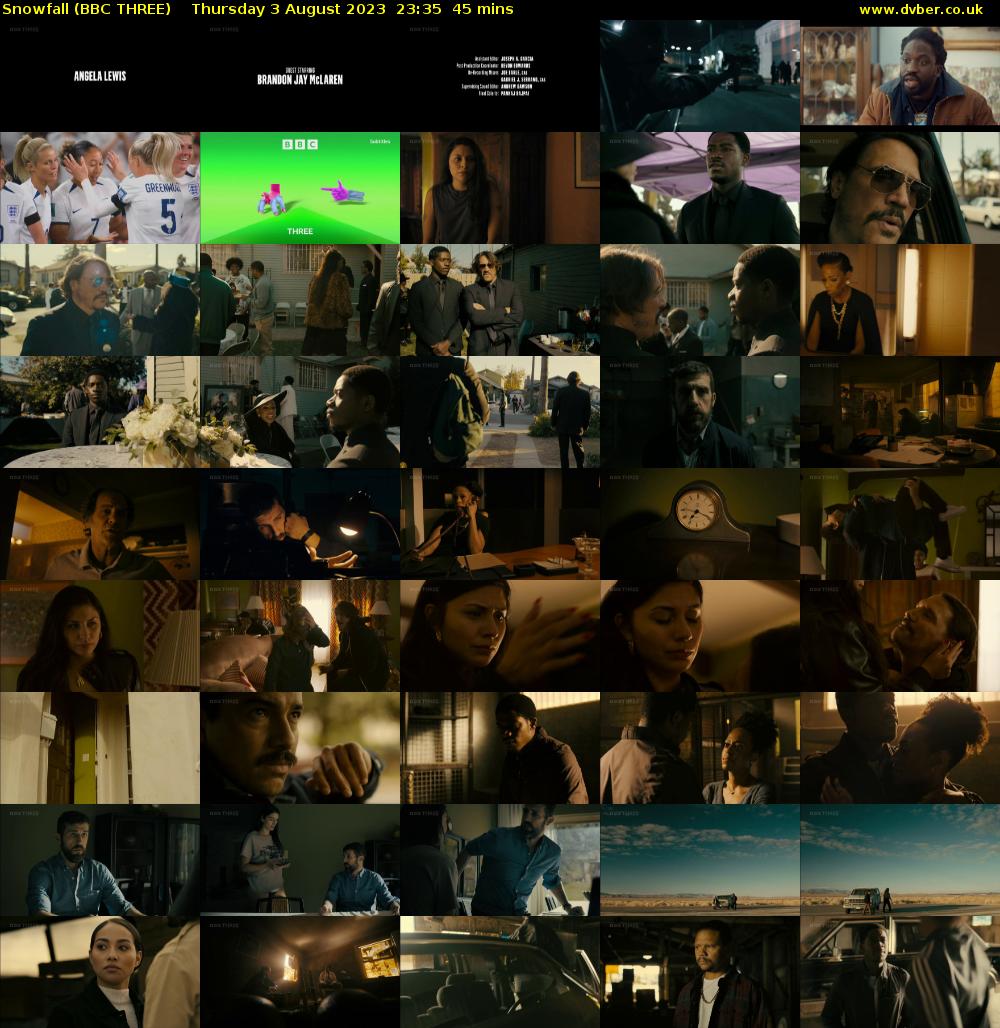 Snowfall (BBC THREE) Thursday 3 August 2023 23:35 - 00:20