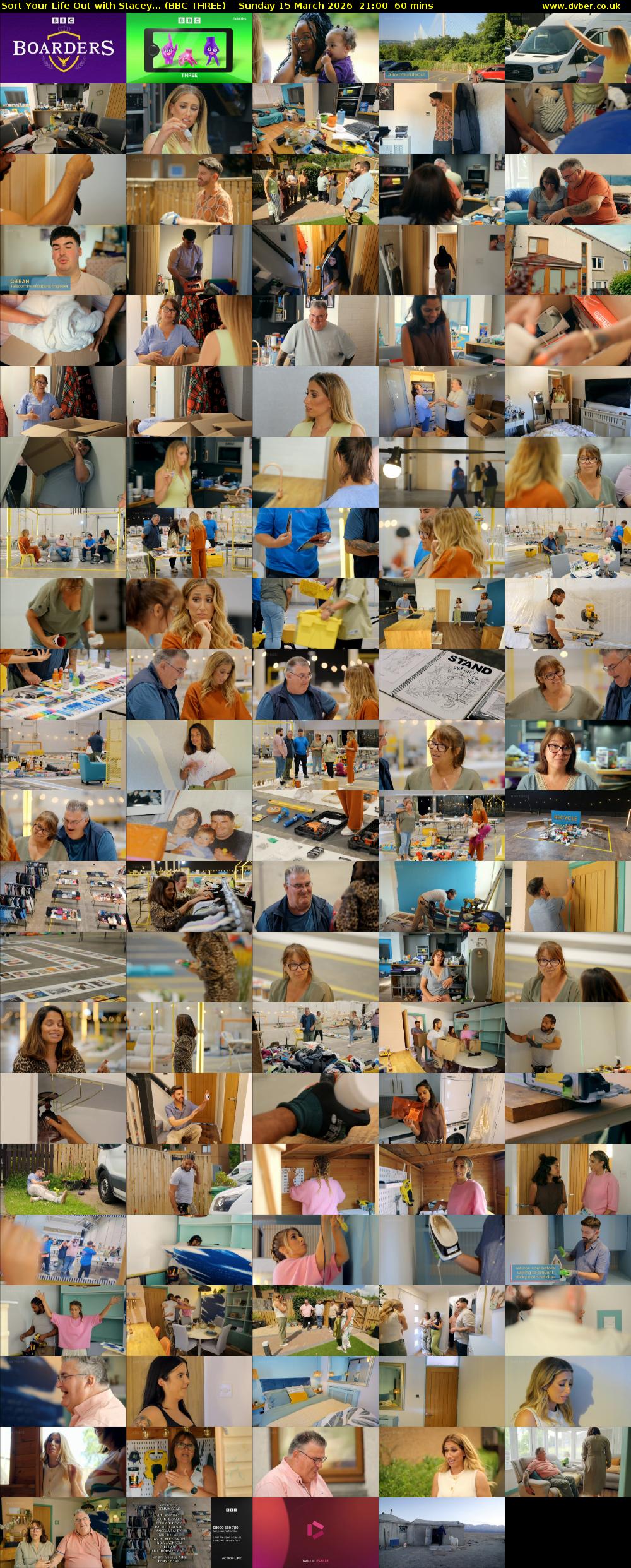 Sort Your Life Out with Stacey... (BBC THREE) Sunday 15 March 2026 21:00 - 22:00