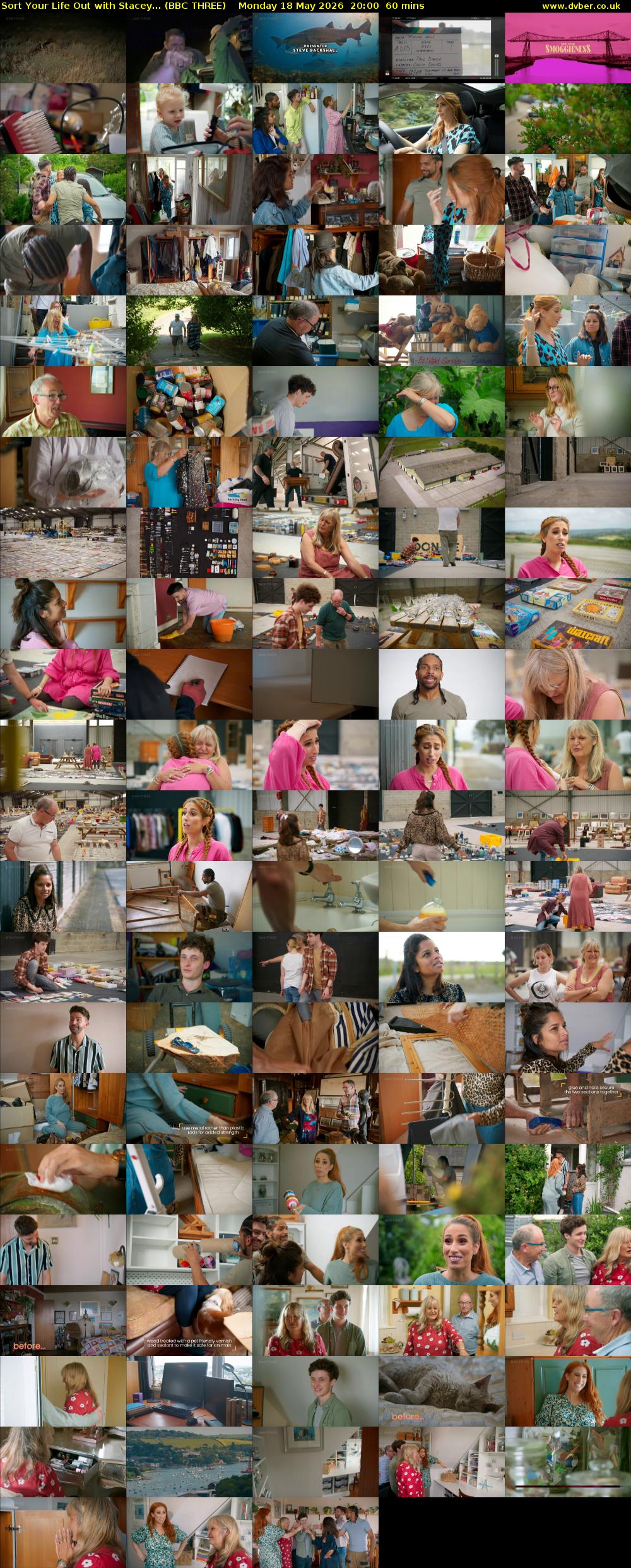 Sort Your Life Out with Stacey... (BBC THREE) Monday 18 May 2026 20:00 - 21:00