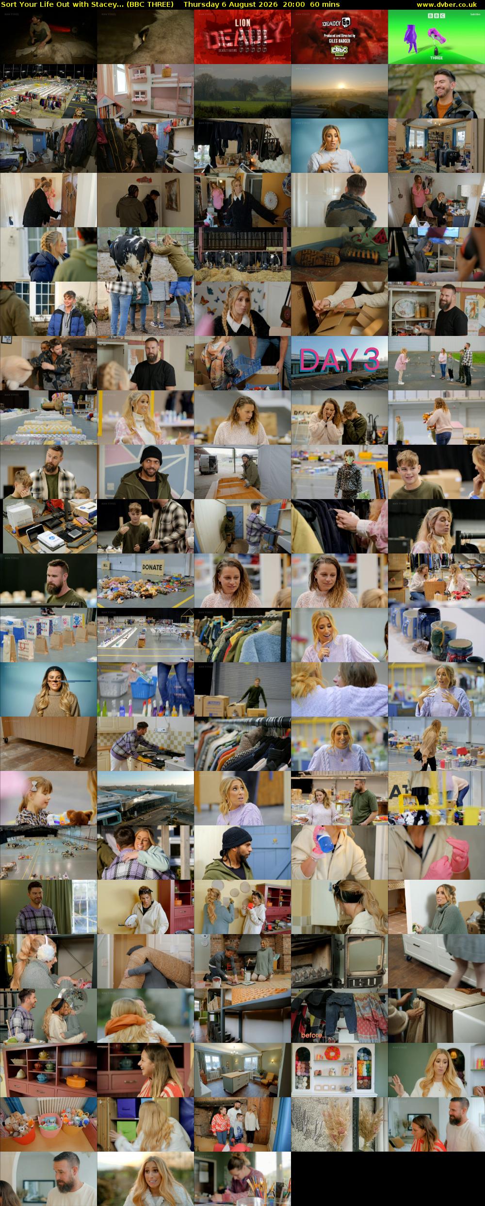 Sort Your Life Out with Stacey... (BBC THREE) Thursday 6 August 2026 20:00 - 21:00