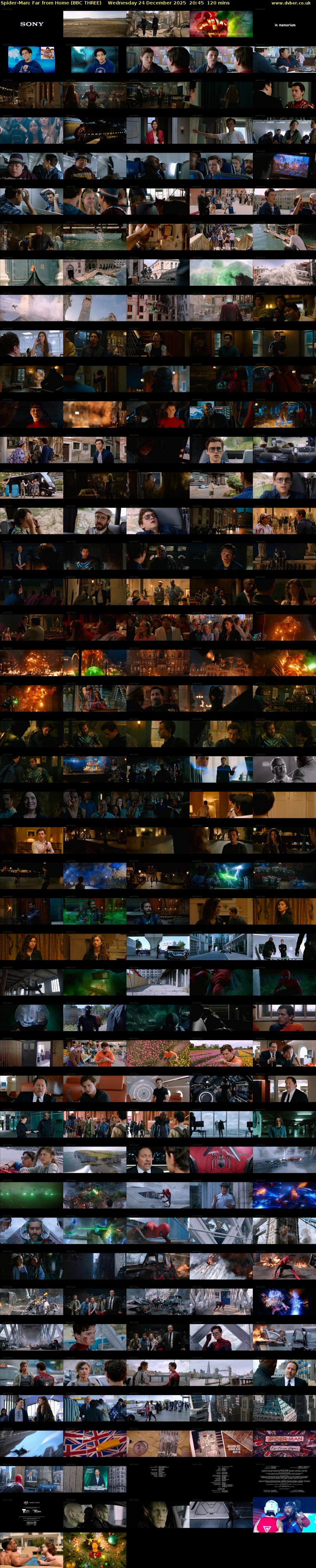 Spider-Man: Far from Home (BBC THREE) Wednesday 24 December 2025 20:45 - 22:45