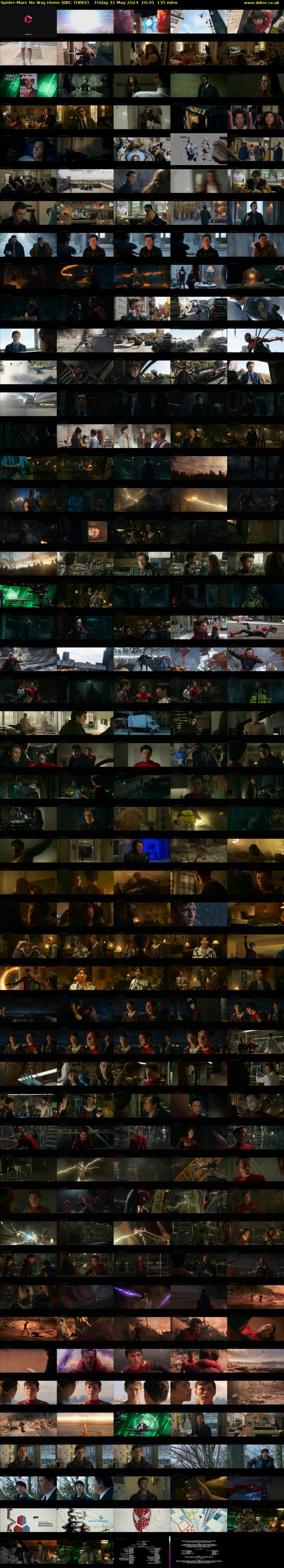 Spider-Man: No Way Home (BBC THREE) Friday 31 May 2024 20:45 - 23:00