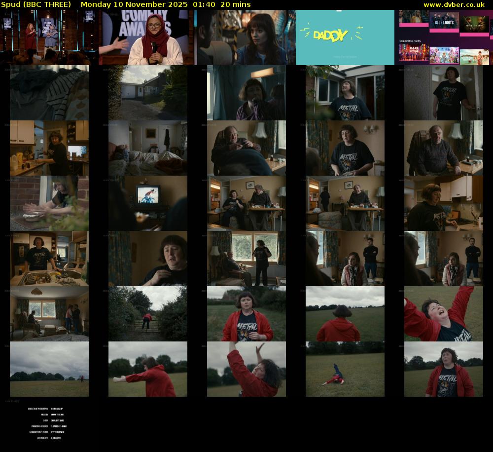 Spud (BBC THREE) Monday 10 November 2025 01:40 - 02:00