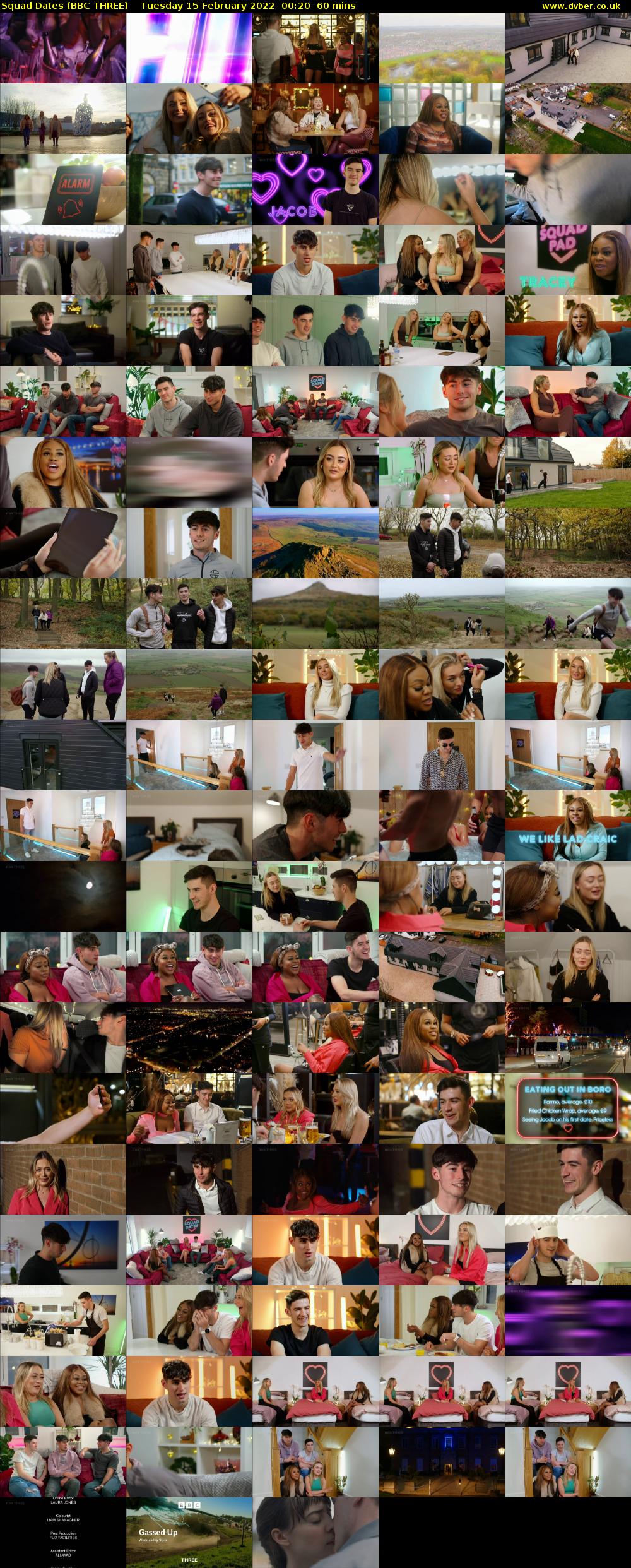 Squad Dates (BBC THREE) Tuesday 15 February 2022 00:20 - 01:20