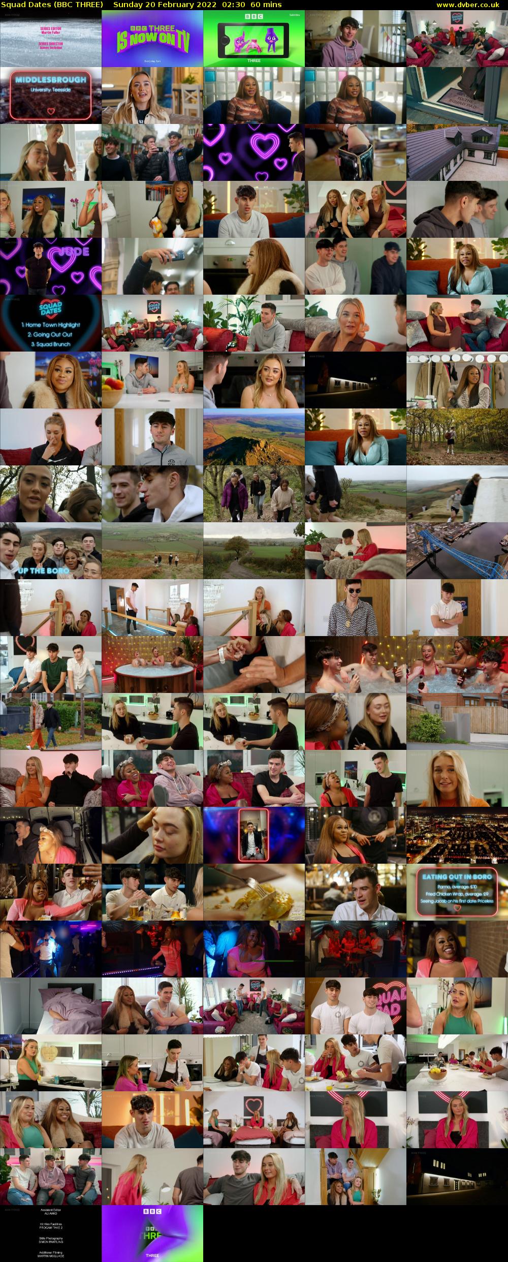 Squad Dates (BBC THREE) Sunday 20 February 2022 02:30 - 03:30