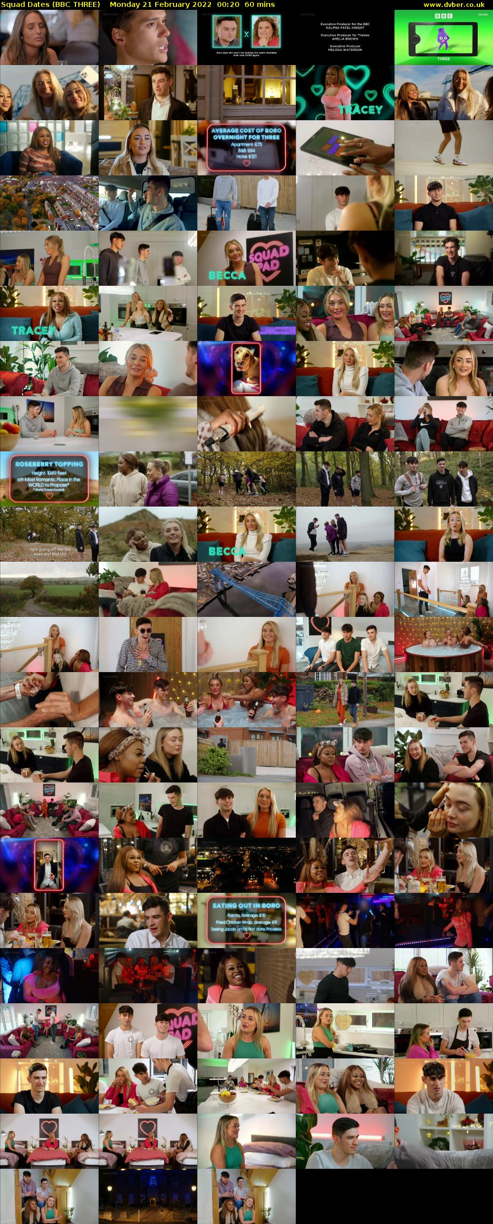 Squad Dates (BBC THREE) Monday 21 February 2022 00:20 - 01:20