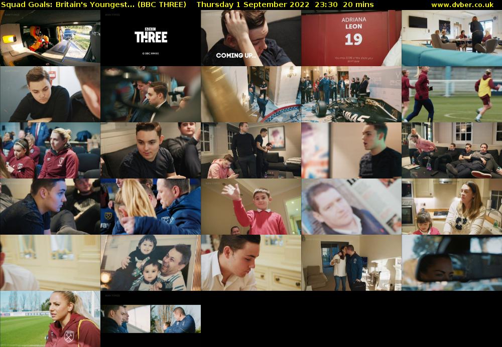 Squad Goals: Britain's Youngest... (BBC THREE) Thursday 1 September 2022 23:30 - 23:50