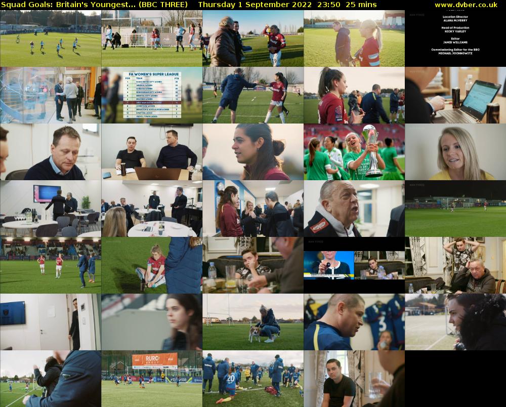 Squad Goals: Britain's Youngest... (BBC THREE) Thursday 1 September 2022 23:50 - 00:15