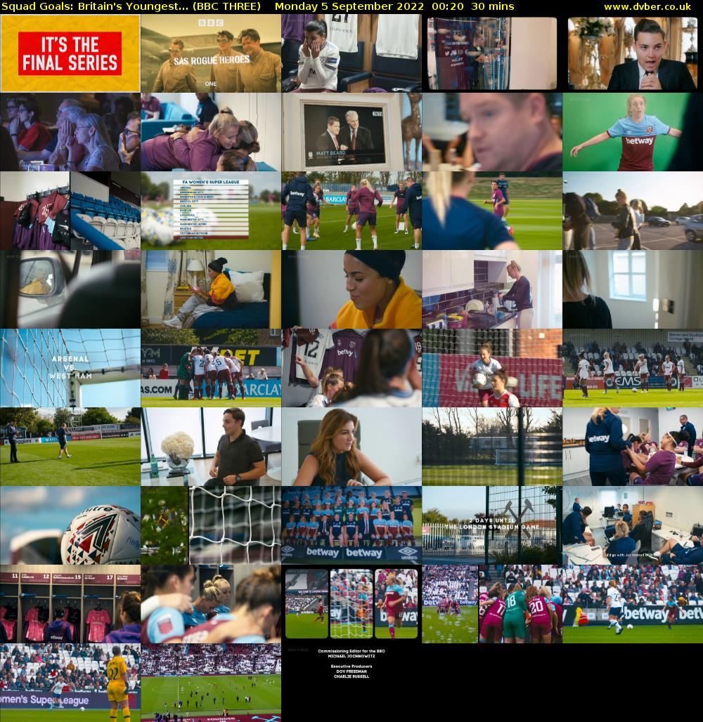 Squad Goals: Britain's Youngest... (BBC THREE) Monday 5 September 2022 00:20 - 00:50
