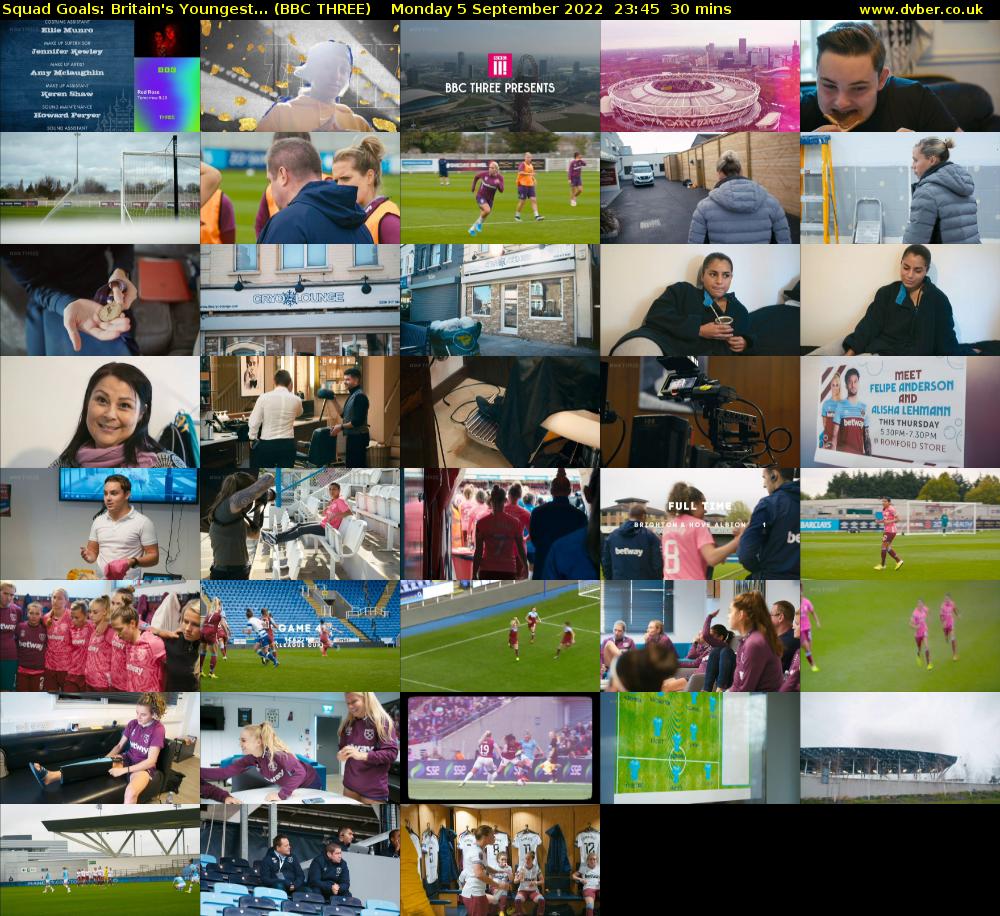 Squad Goals: Britain's Youngest... (BBC THREE) Monday 5 September 2022 23:45 - 00:15