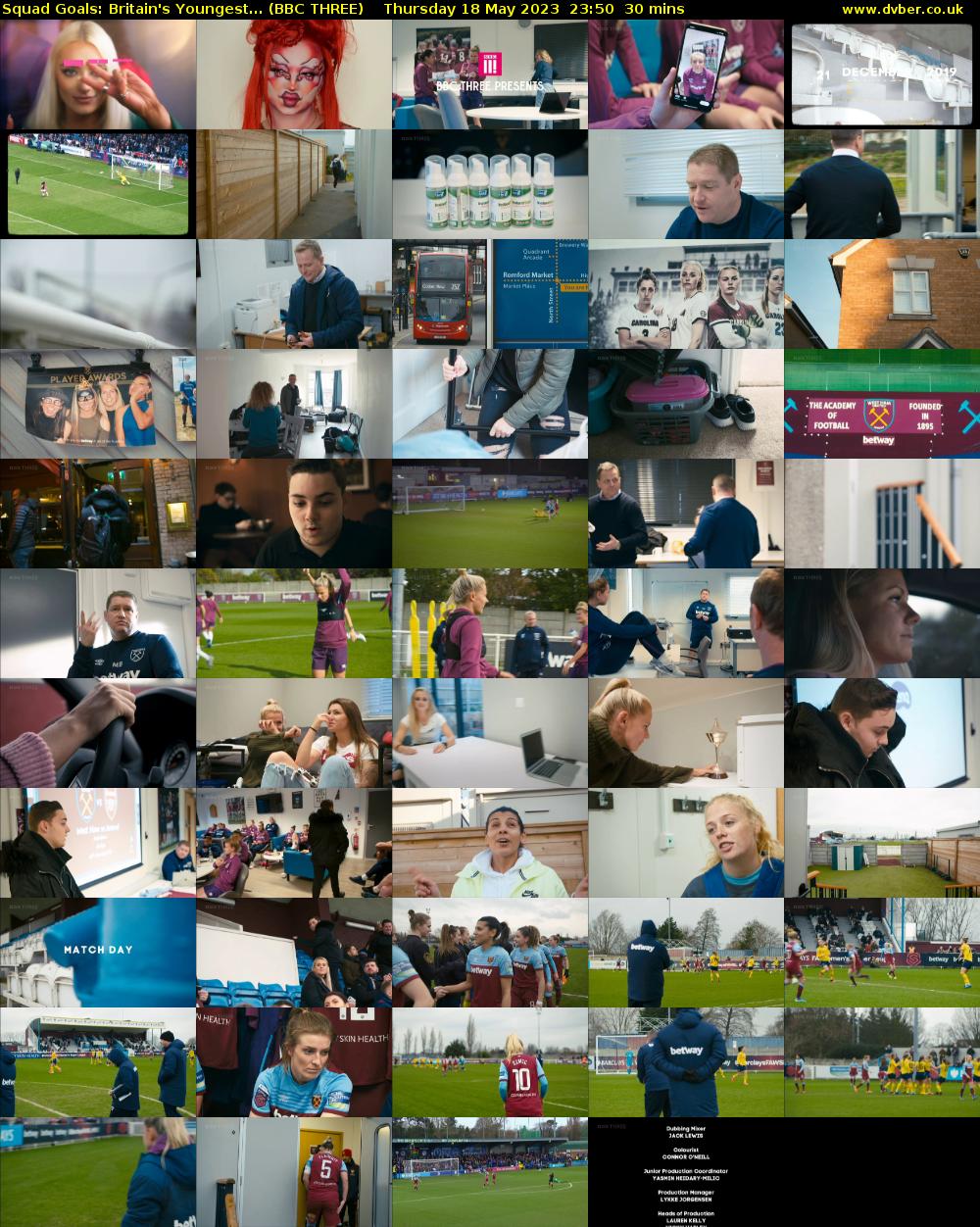 Squad Goals: Britain's Youngest... (BBC THREE) Thursday 18 May 2023 23:50 - 00:20