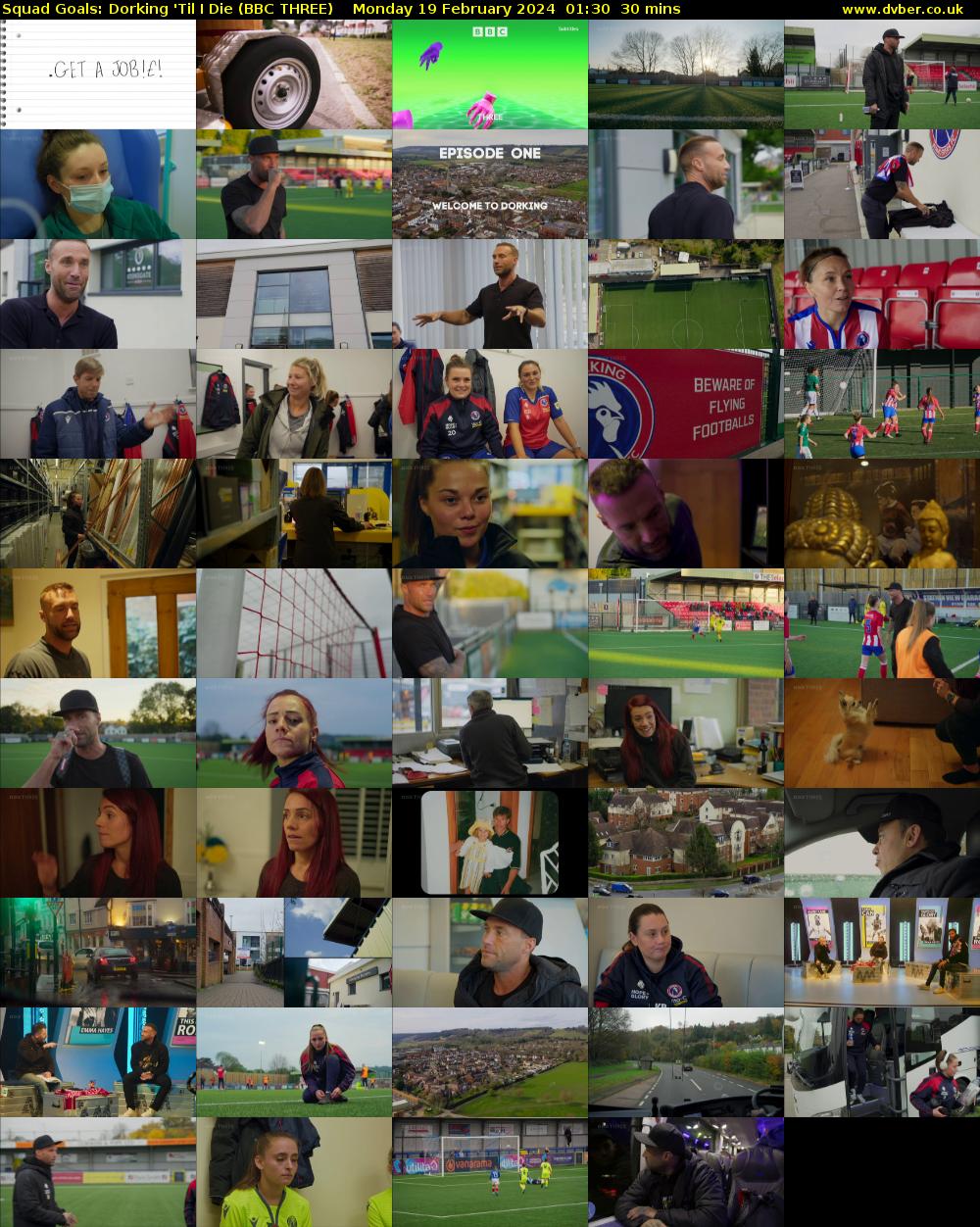 Squad Goals: Dorking 'Til I Die (BBC THREE) Monday 19 February 2024 01:30 - 02:00