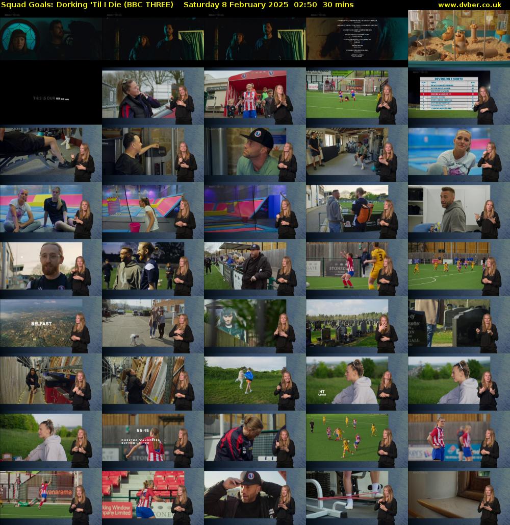 Squad Goals: Dorking 'Til I Die (BBC THREE) Saturday 8 February 2025 02:50 - 03:20