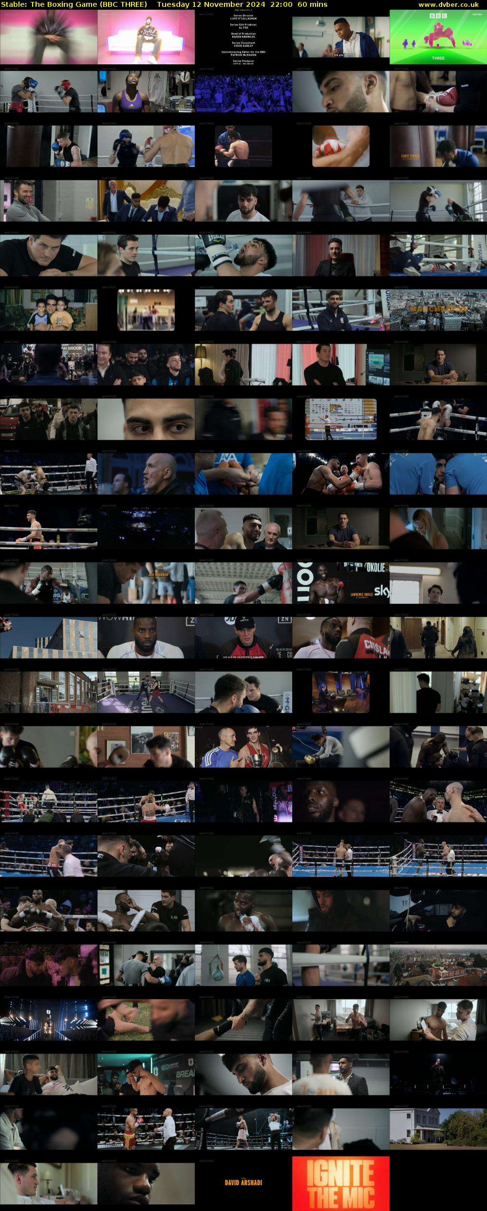 Stable: The Boxing Game (BBC THREE) Tuesday 12 November 2024 22:00 - 23:00