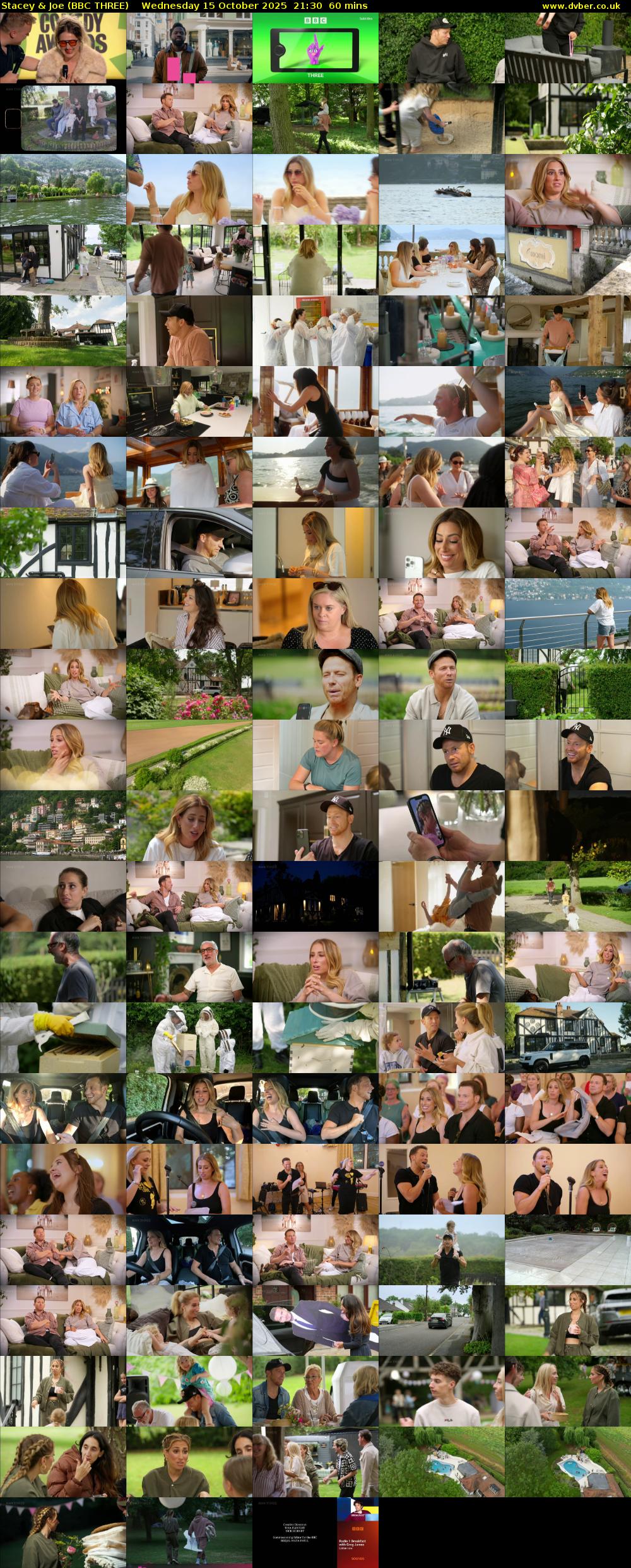 Stacey & Joe (BBC THREE) Wednesday 15 October 2025 21:30 - 22:30