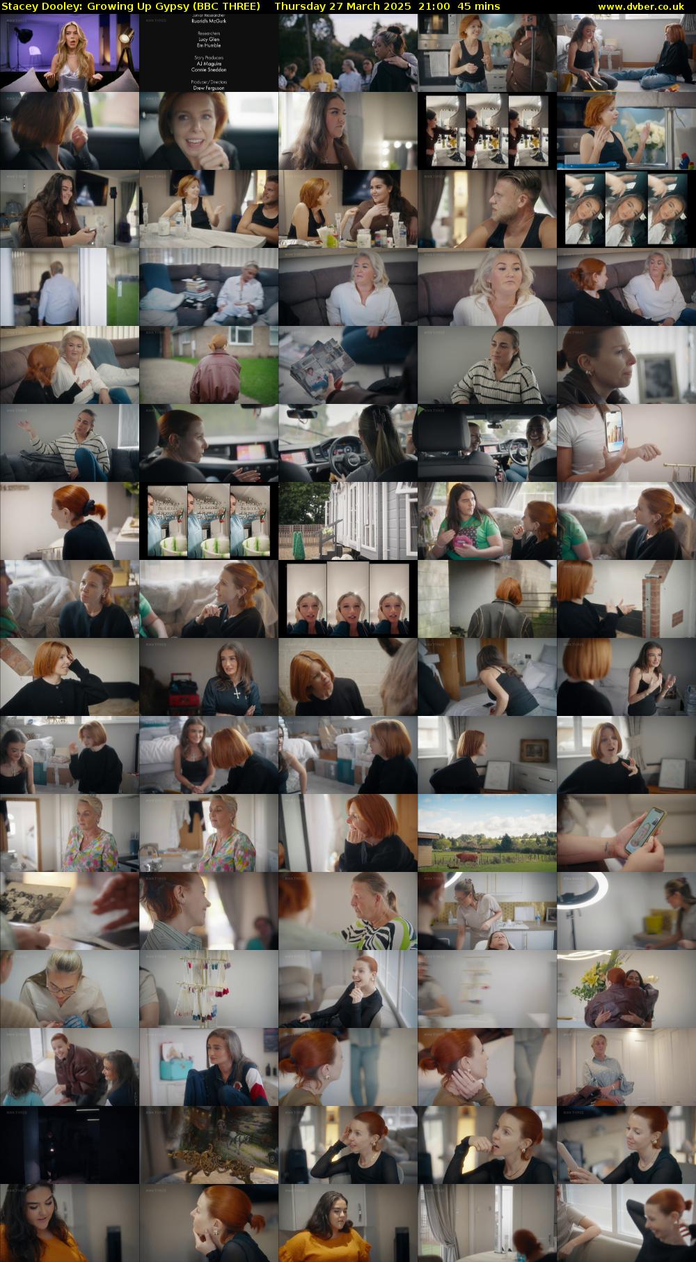 Stacey Dooley: Growing Up Gypsy (BBC THREE) Thursday 27 March 2025 21:00 - 21:45