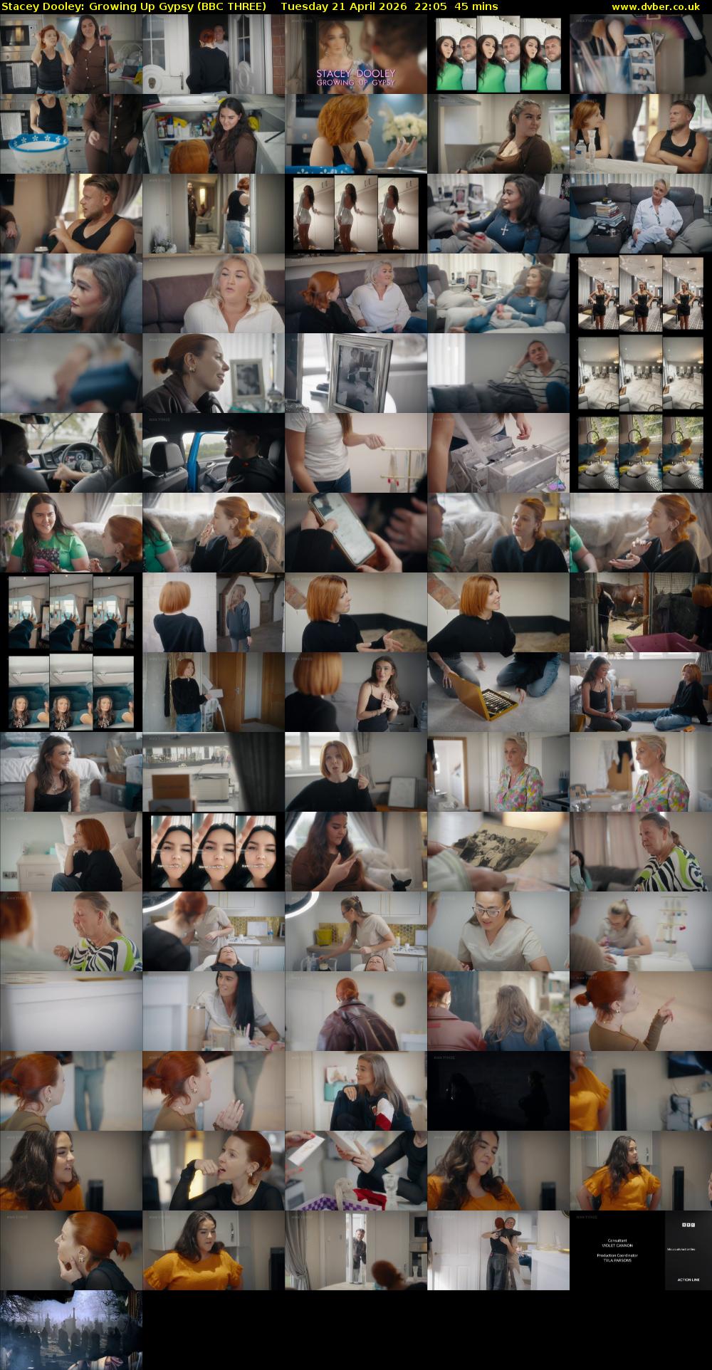 Stacey Dooley: Growing Up Gypsy (BBC THREE) Tuesday 21 April 2026 22:05 - 22:50