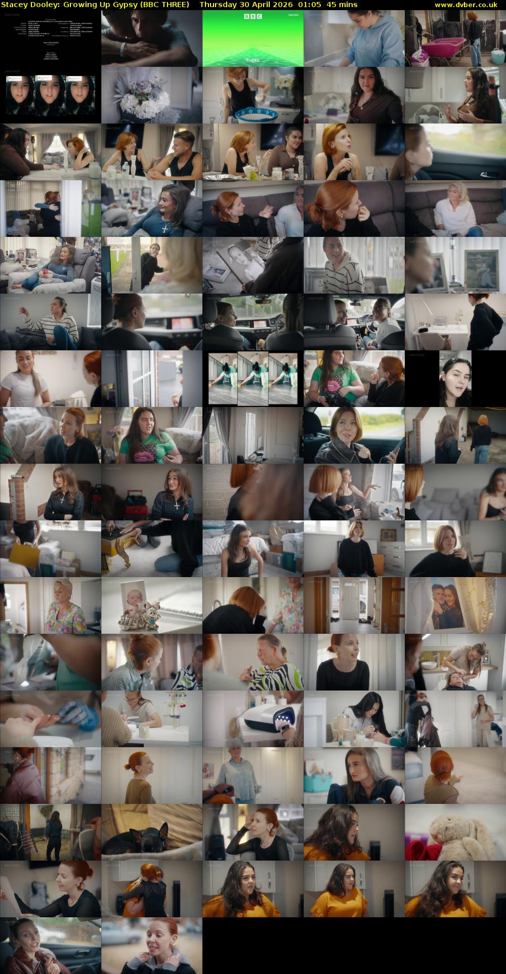 Stacey Dooley: Growing Up Gypsy (BBC THREE) Thursday 30 April 2026 01:05 - 01:50