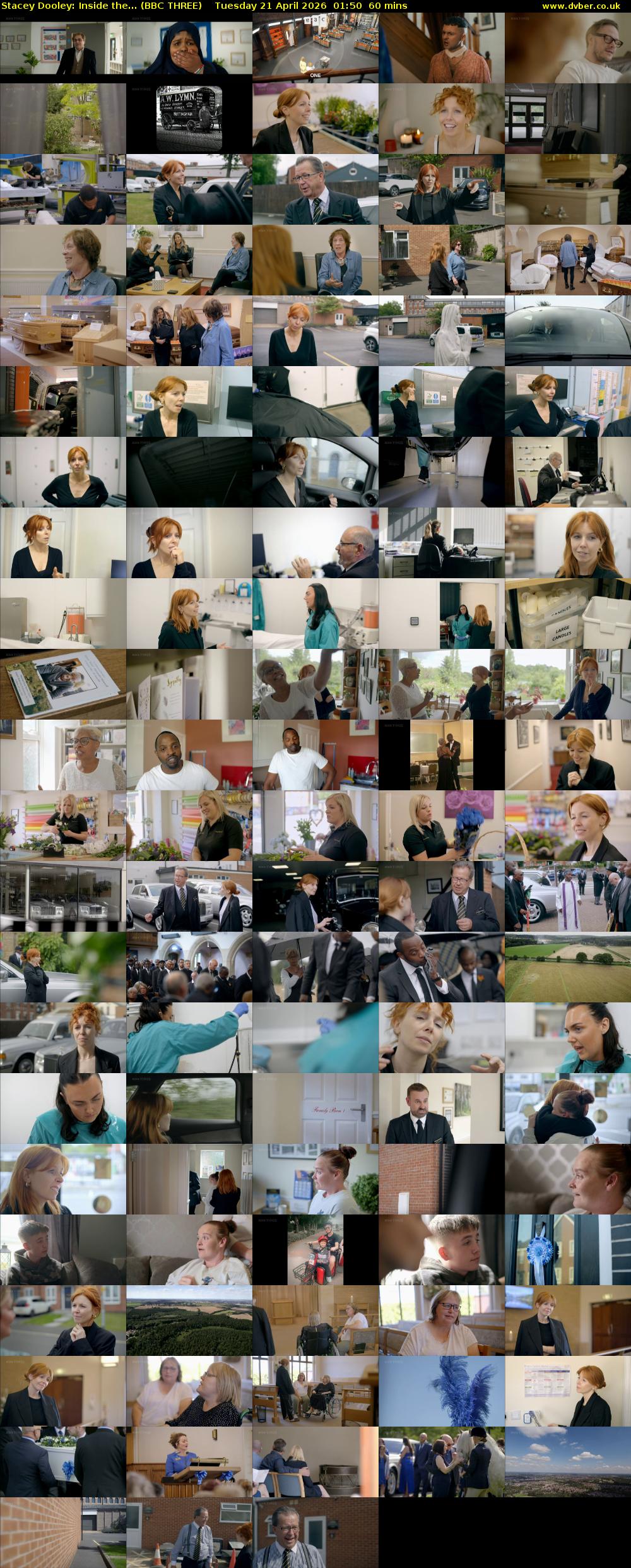 Stacey Dooley: Inside the... (BBC THREE) Tuesday 21 April 2026 01:50 - 02:50