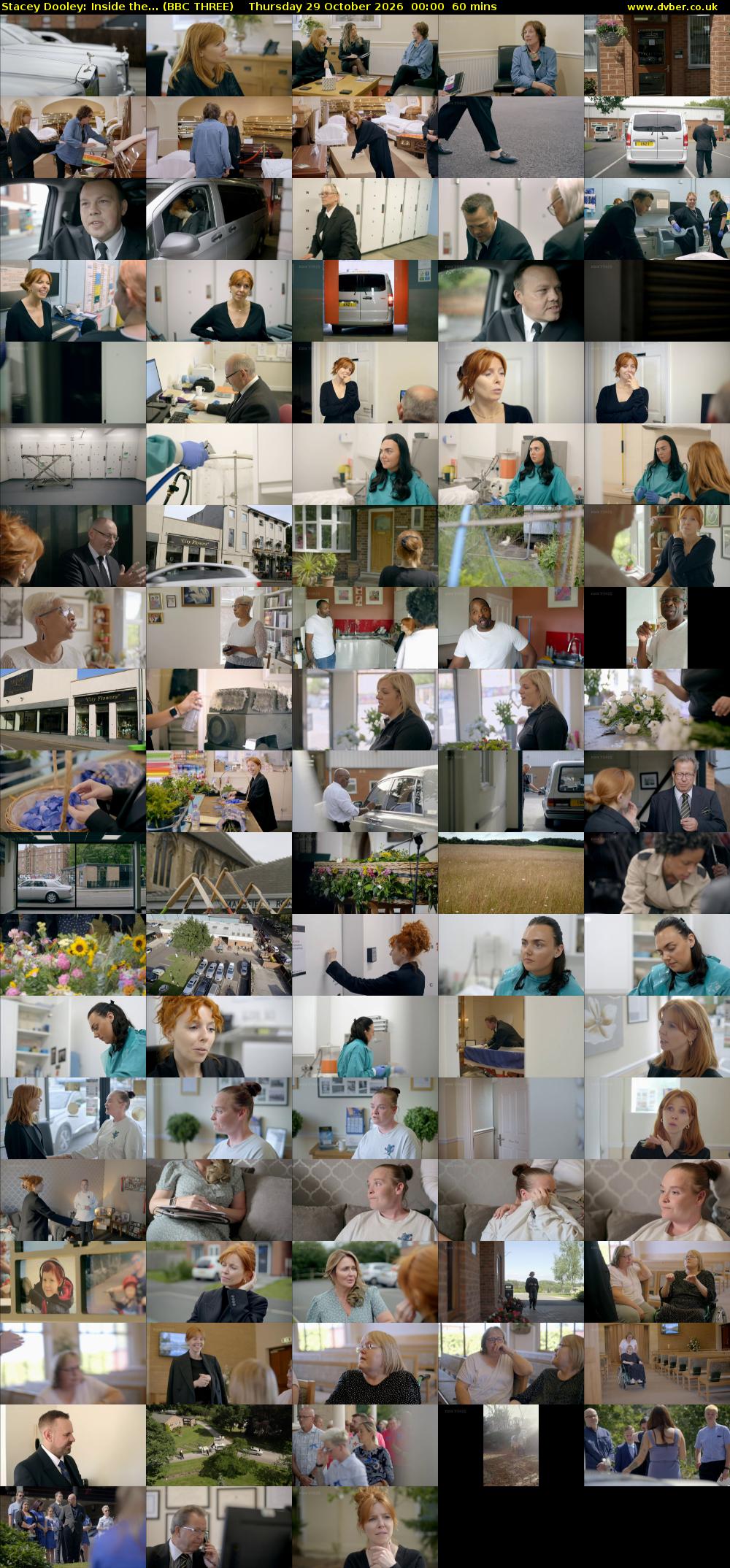 Stacey Dooley: Inside the... (BBC THREE) Thursday 29 October 2026 00:00 - 01:00
