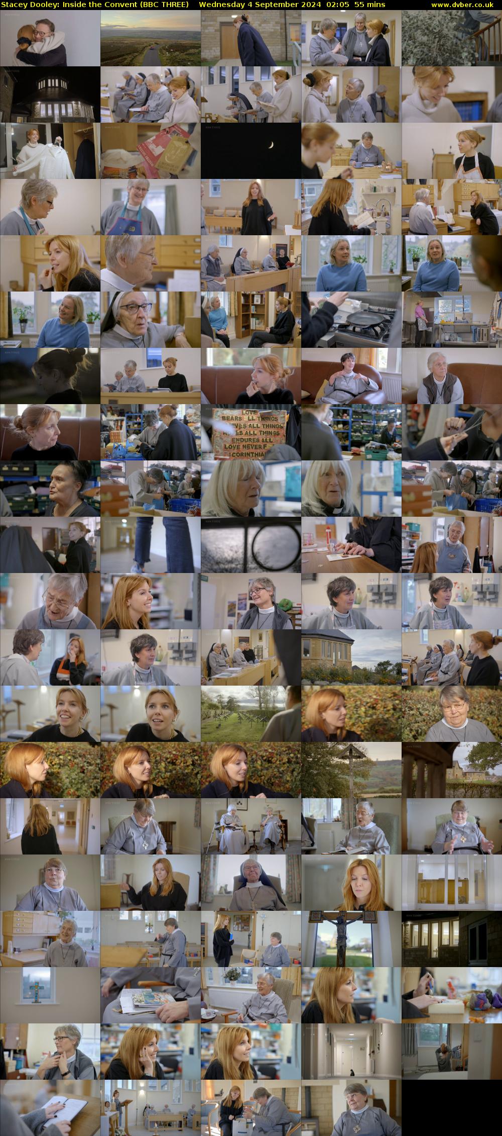 Stacey Dooley: Inside the Convent (BBC THREE) Wednesday 4 September 2024 02:05 - 03:00