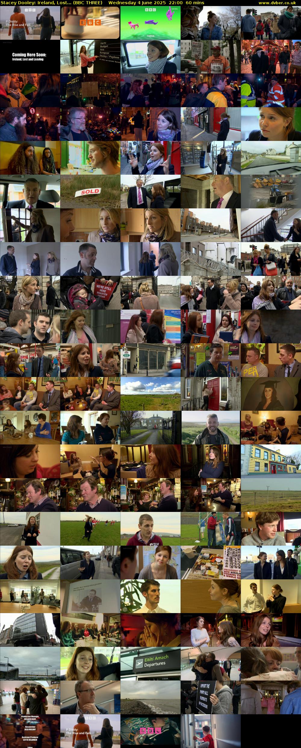 Stacey Dooley: Ireland, Lost... (BBC THREE) Wednesday 4 June 2025 22:00 - 23:00