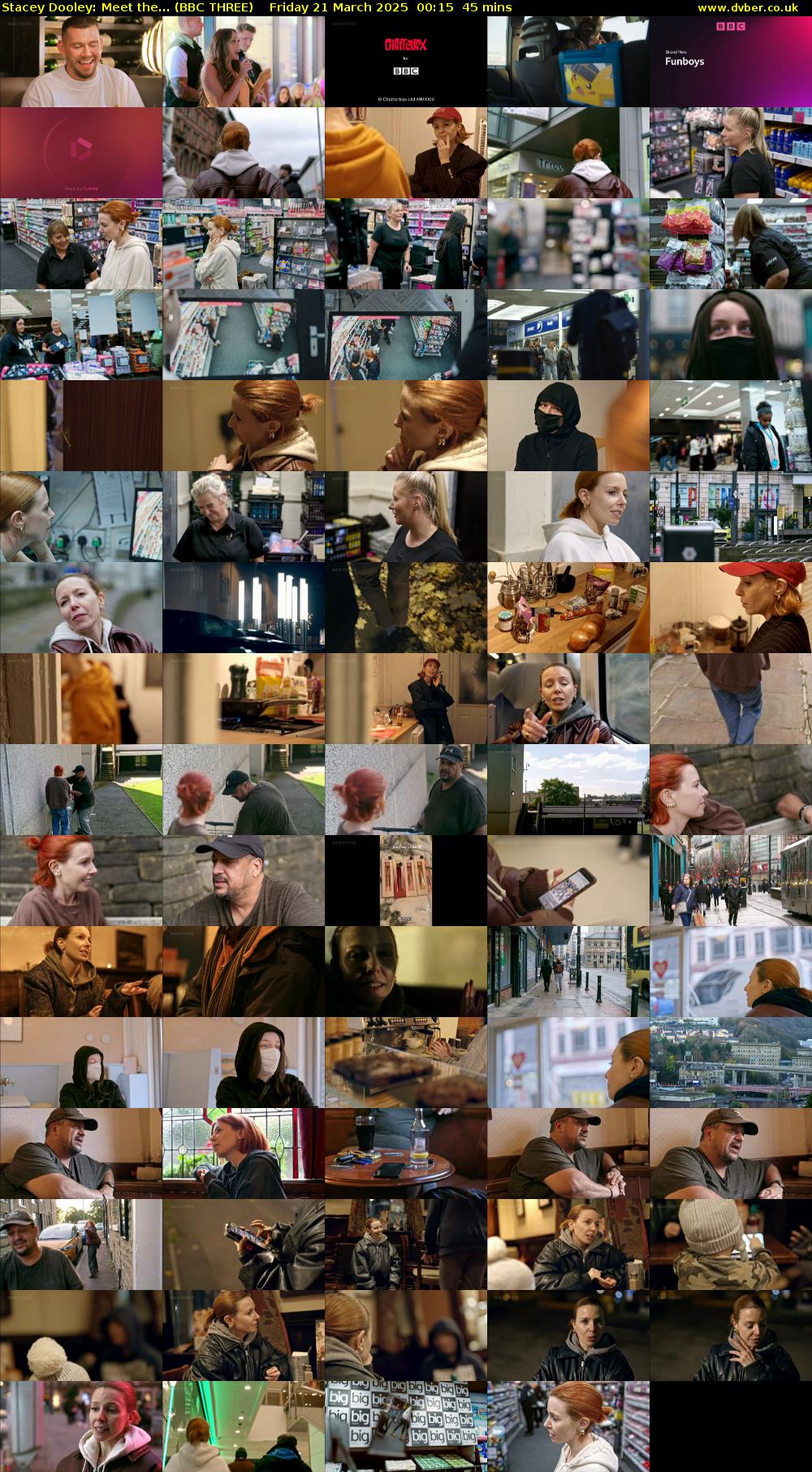 Stacey Dooley: Meet the... (BBC THREE) Friday 21 March 2025 00:15 - 01:00