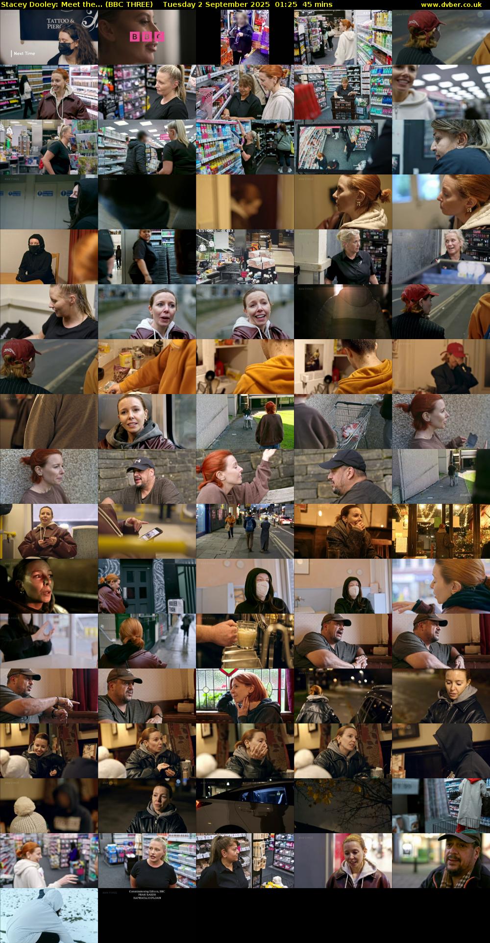 Stacey Dooley: Meet the... (BBC THREE) Tuesday 2 September 2025 01:25 - 02:10