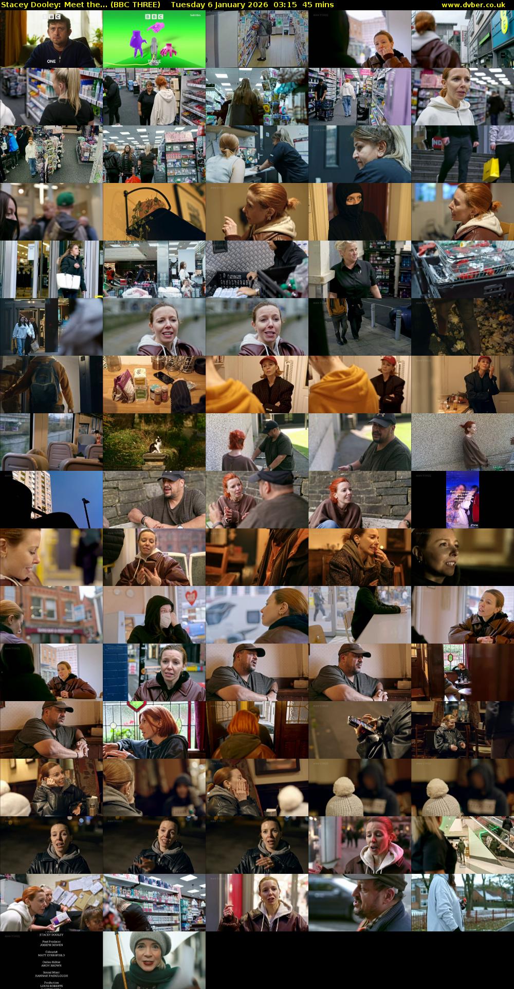 Stacey Dooley: Meet the... (BBC THREE) Tuesday 6 January 2026 03:15 - 04:00
