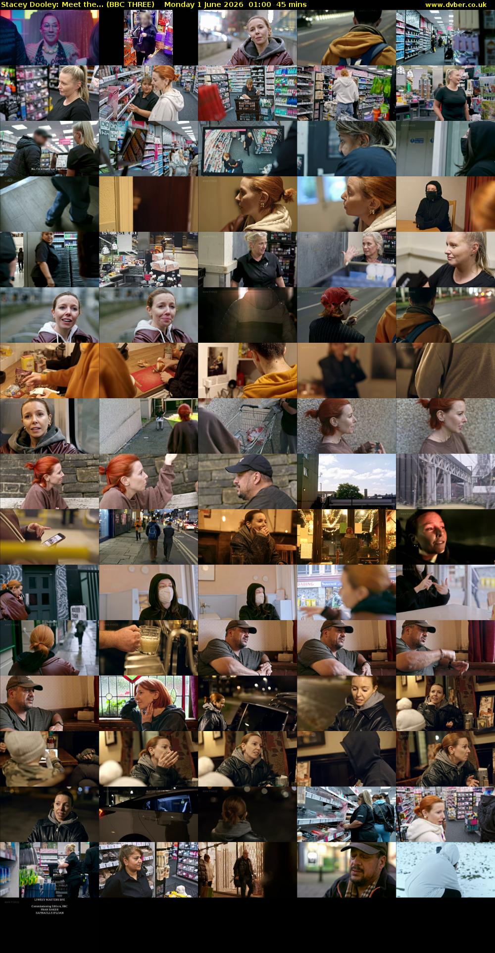 Stacey Dooley: Meet the... (BBC THREE) Monday 1 June 2026 01:00 - 01:45