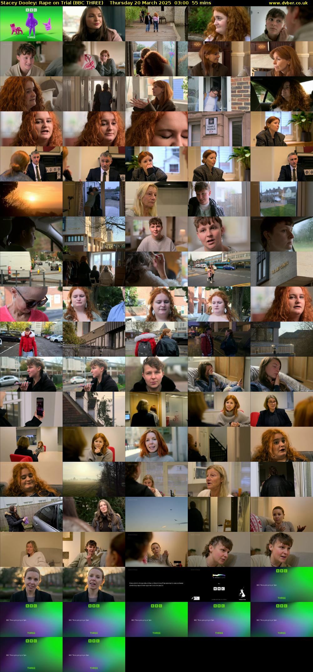 Stacey Dooley: Rape on Trial (BBC THREE) Thursday 20 March 2025 03:00 - 03:55