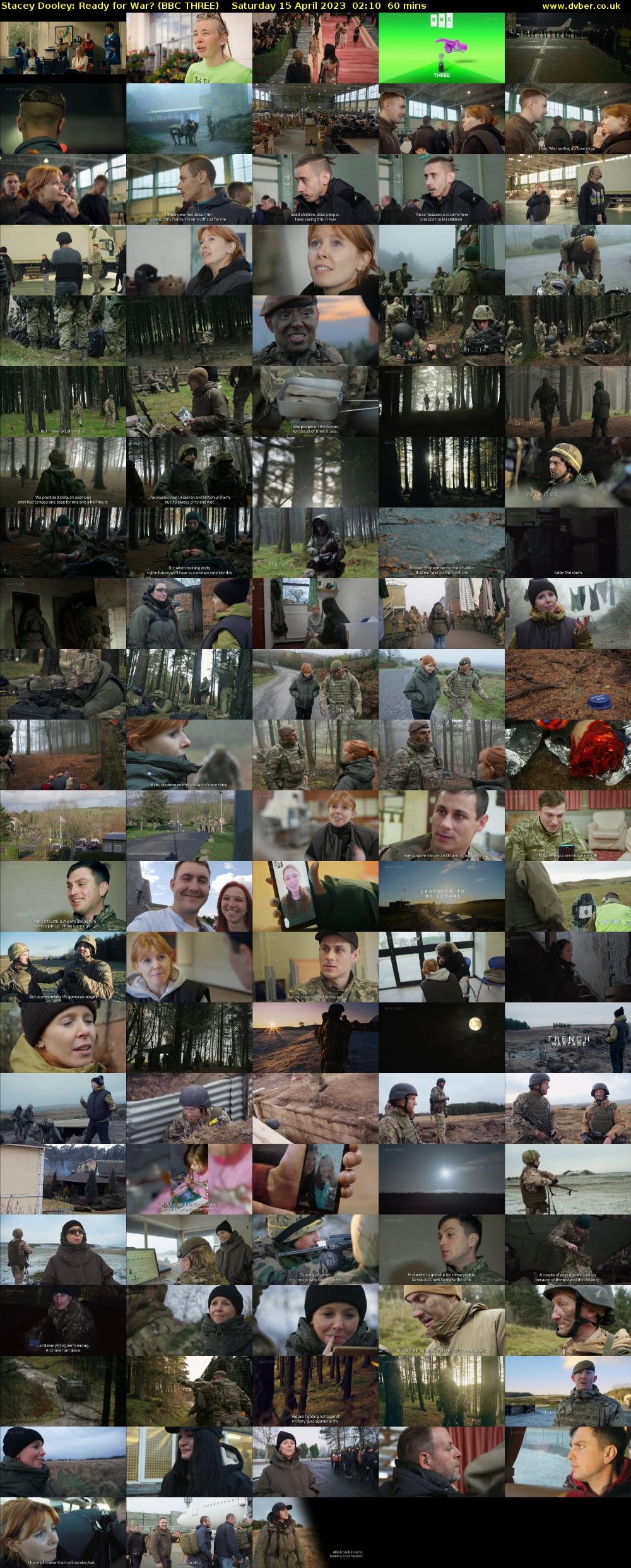 Stacey Dooley: Ready for War? (BBC THREE) Saturday 15 April 2023 02:10 - 03:10