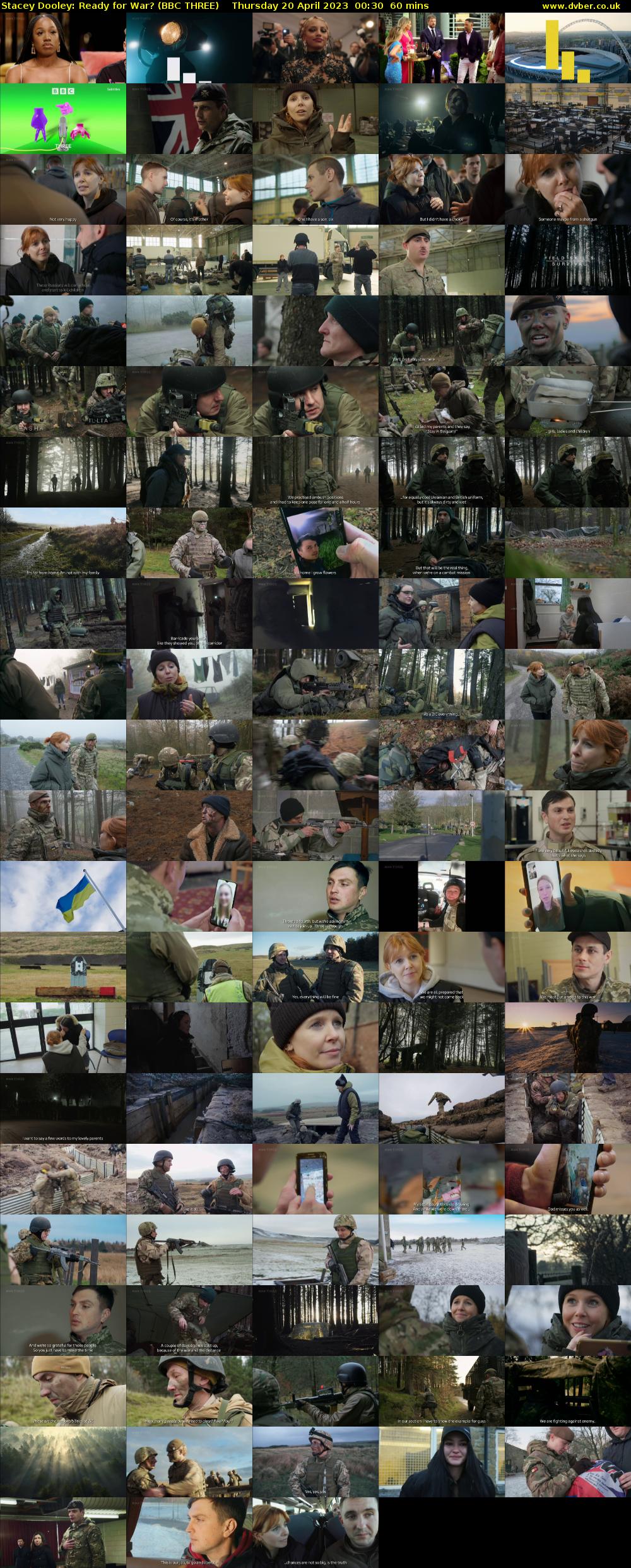Stacey Dooley: Ready for War? (BBC THREE) Thursday 20 April 2023 00:30 - 01:30