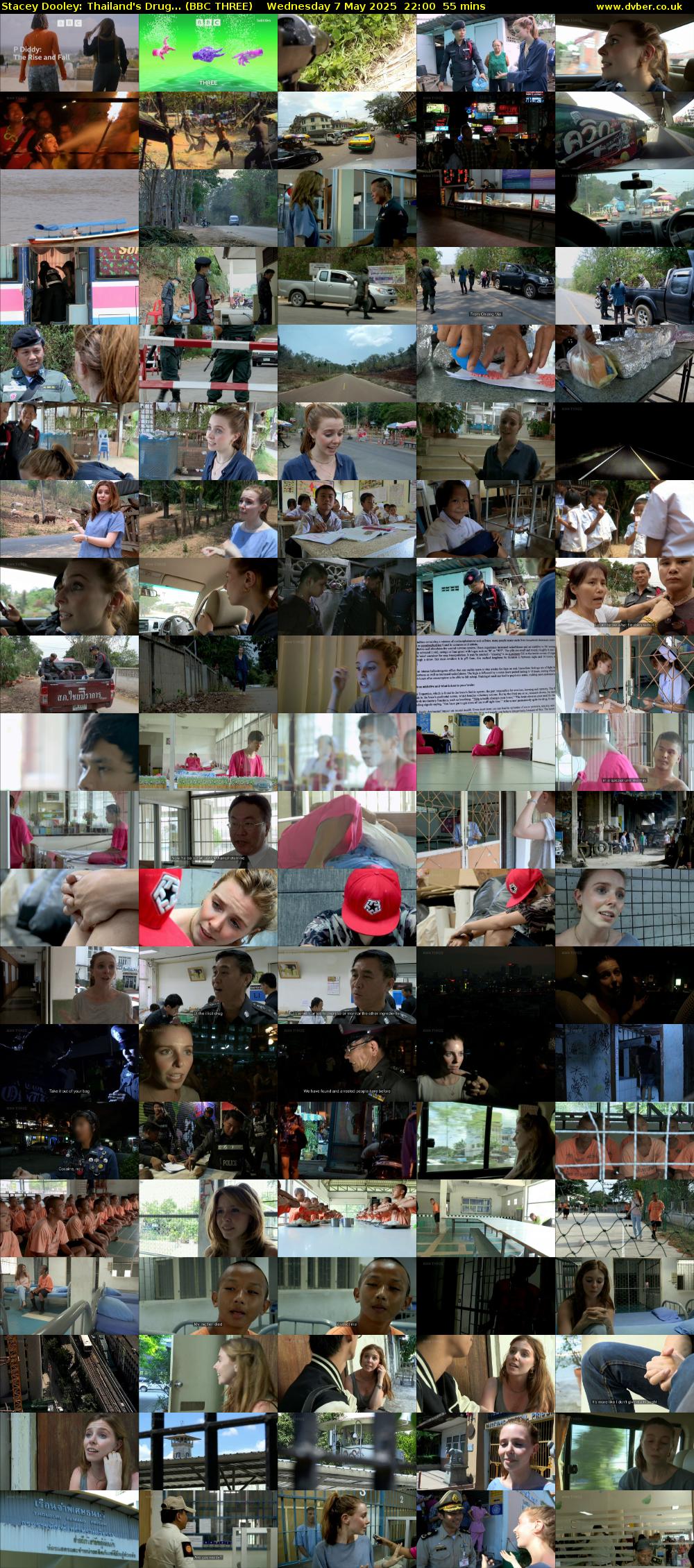 Stacey Dooley: Thailand's Drug... (BBC THREE) Wednesday 7 May 2025 22:00 - 22:55