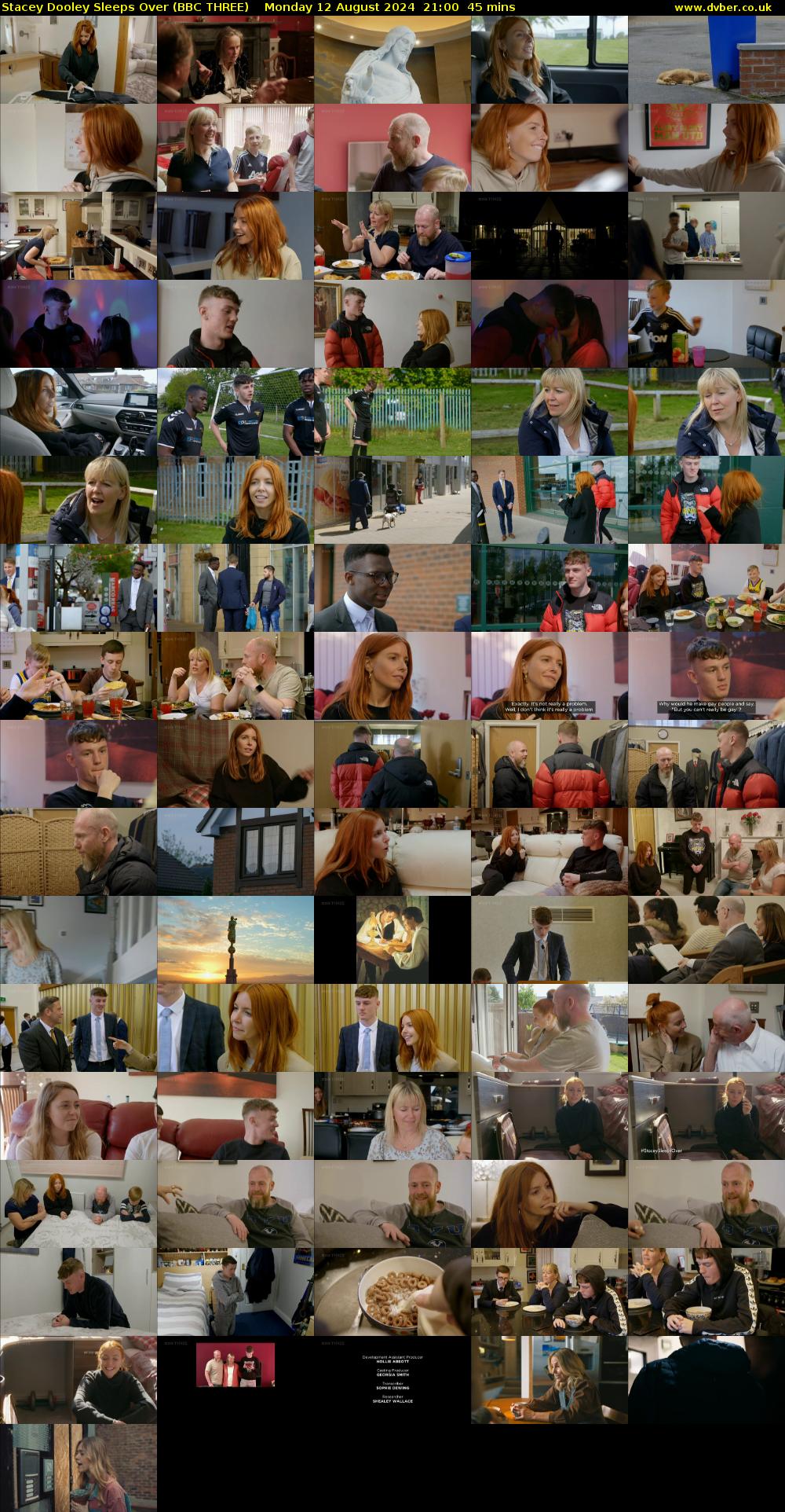 Stacey Dooley Sleeps Over (BBC THREE) Monday 12 August 2024 21:00 - 21:45