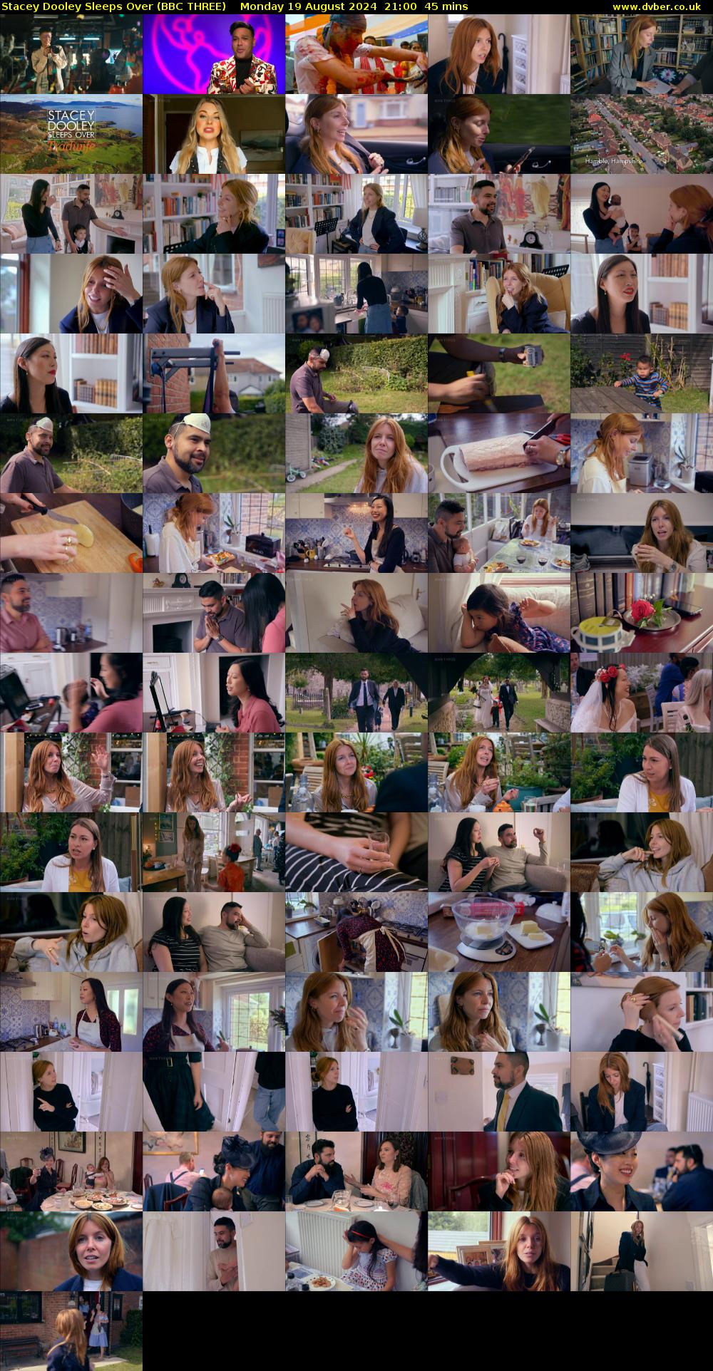 Stacey Dooley Sleeps Over (BBC THREE) Monday 19 August 2024 21:00 - 21:45