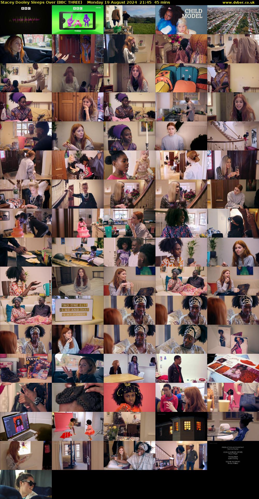 Stacey Dooley Sleeps Over (BBC THREE) Monday 19 August 2024 21:45 - 22:30