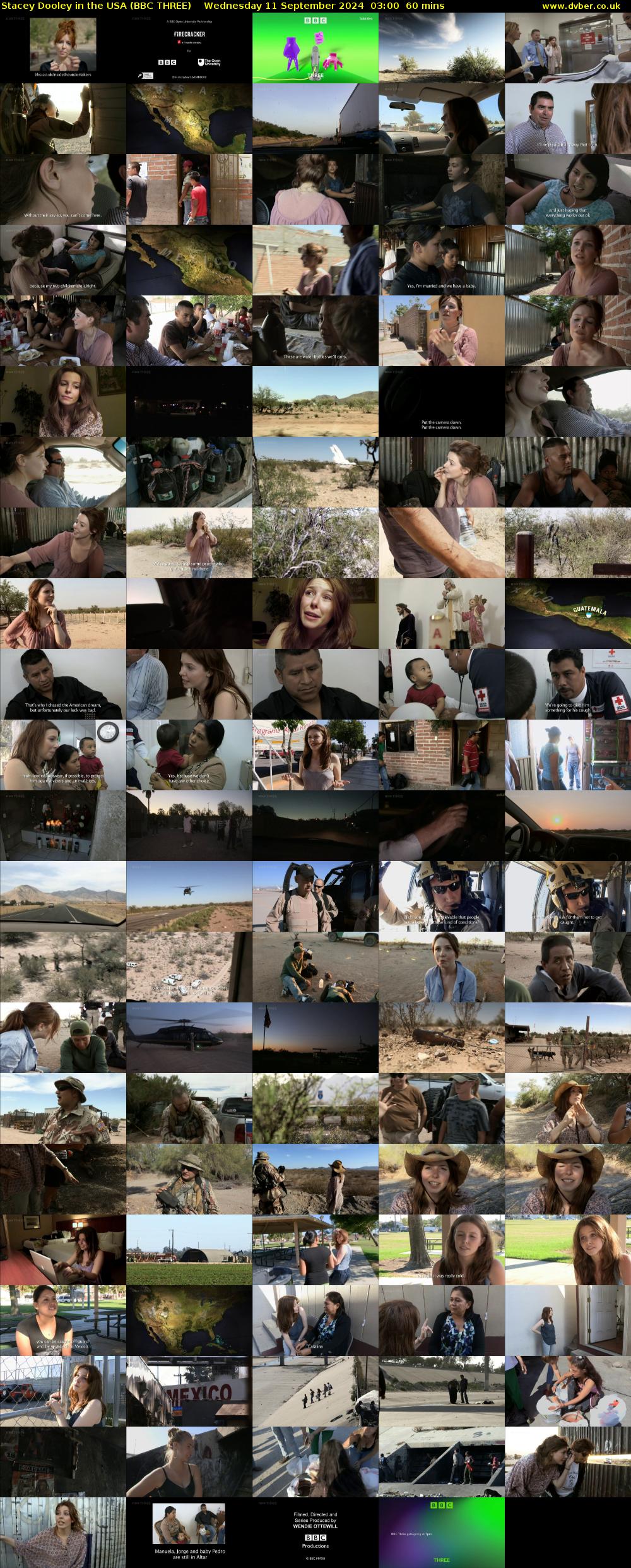 Stacey Dooley in the USA (BBC THREE) Wednesday 11 September 2024 03:00 - 04:00