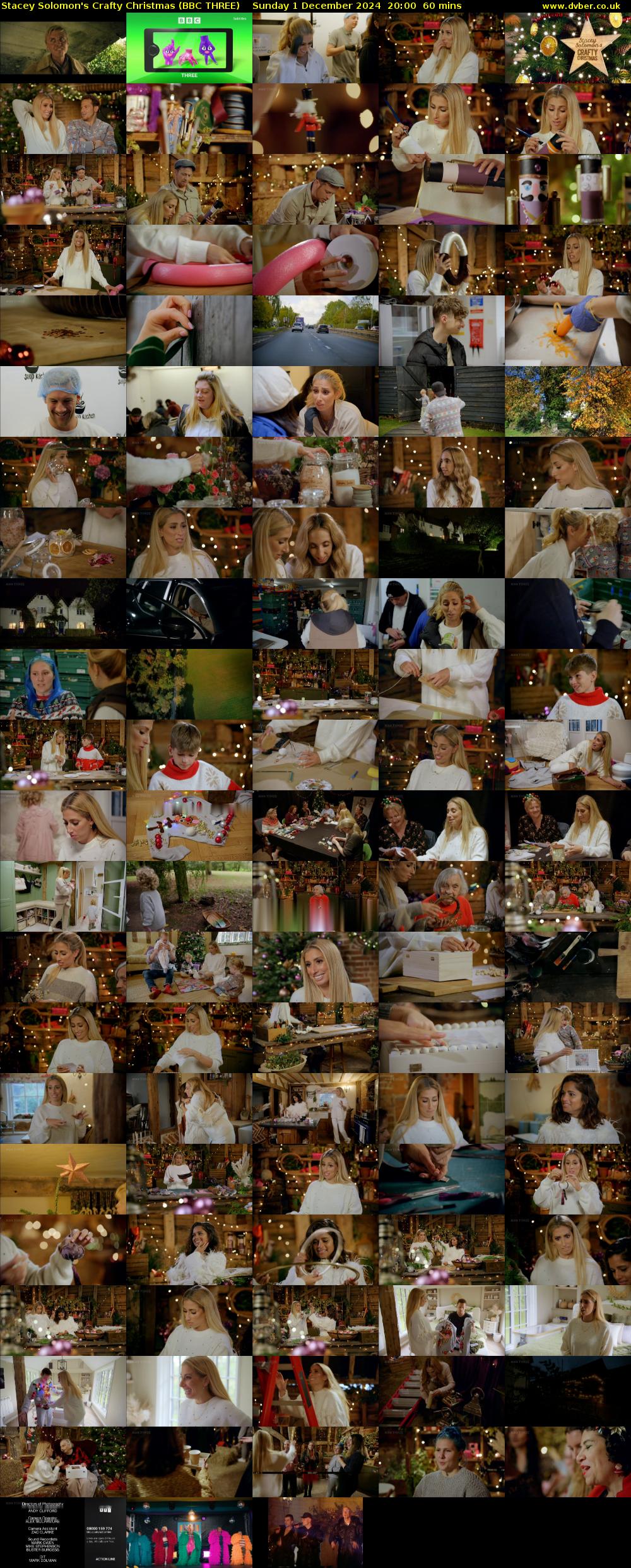Stacey Solomon's Crafty Christmas (BBC THREE) Sunday 1 December 2024 20:00 - 21:00