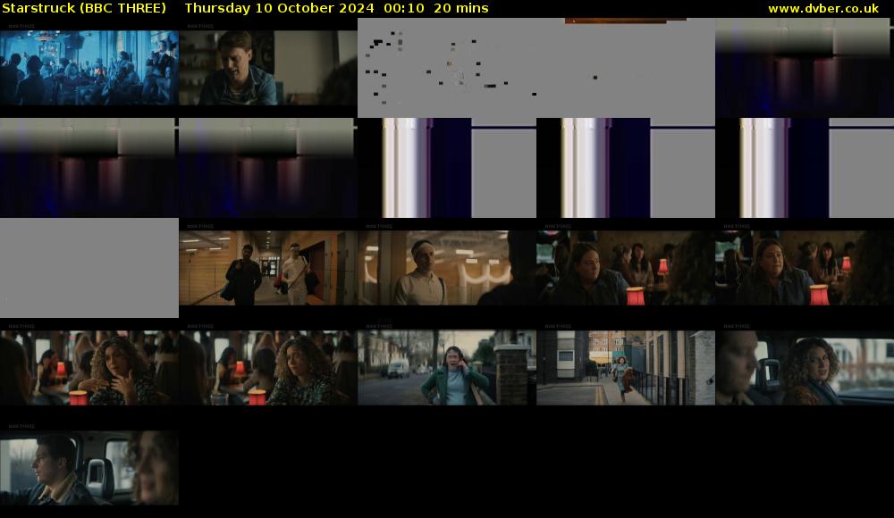 Starstruck (BBC THREE) Thursday 10 October 2024 00:10 - 00:30