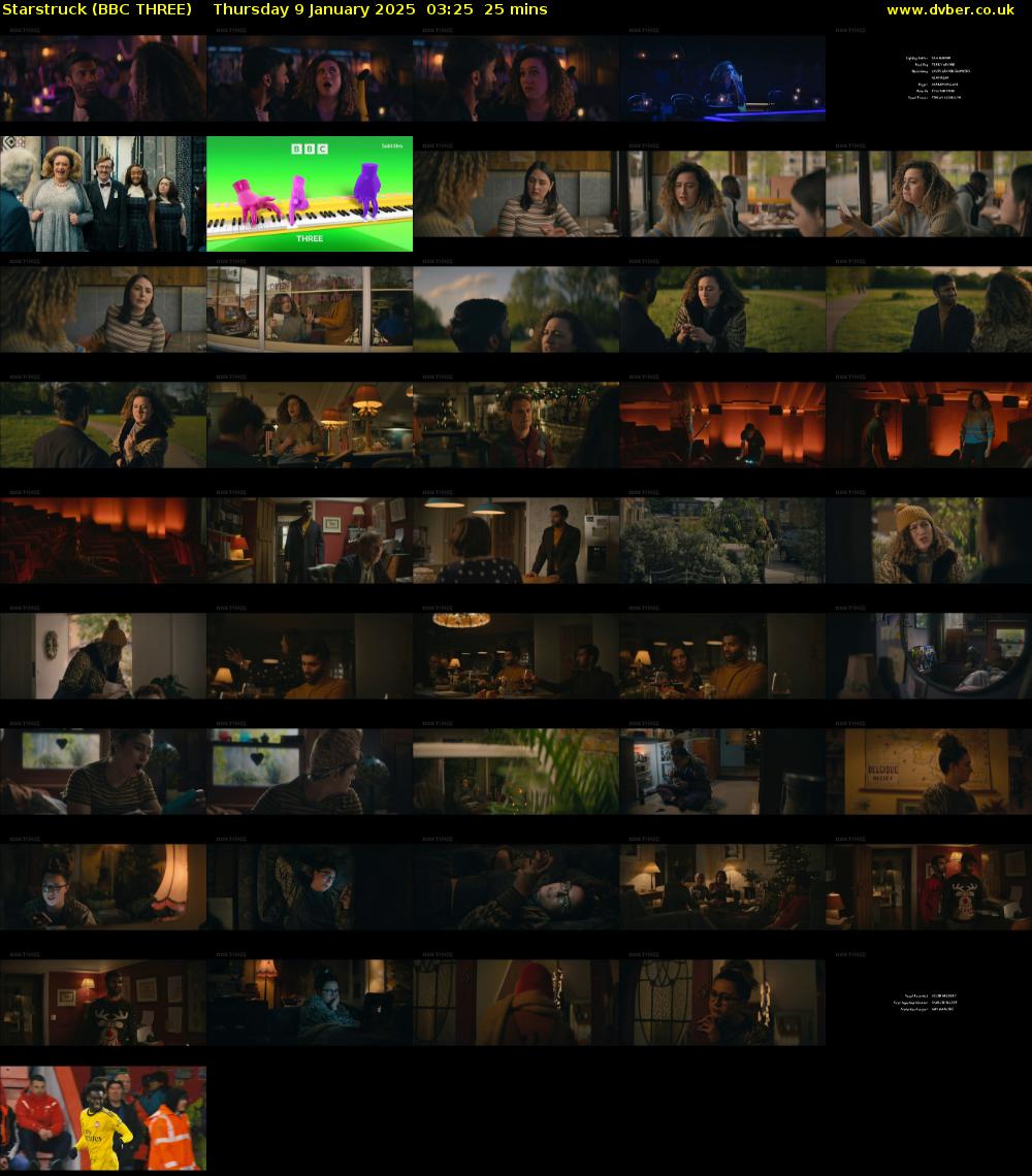 Starstruck (BBC THREE) Thursday 9 January 2025 03:25 - 03:50