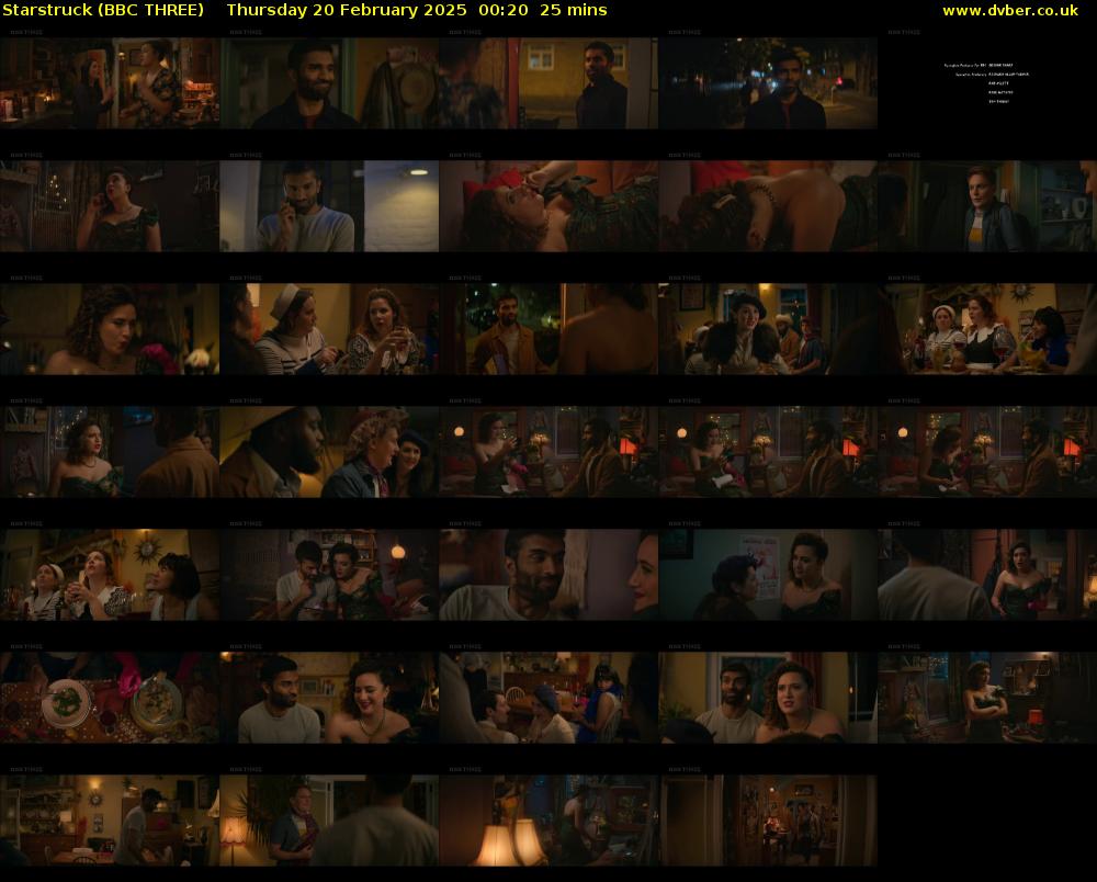 Starstruck (BBC THREE) Thursday 20 February 2025 00:20 - 00:45