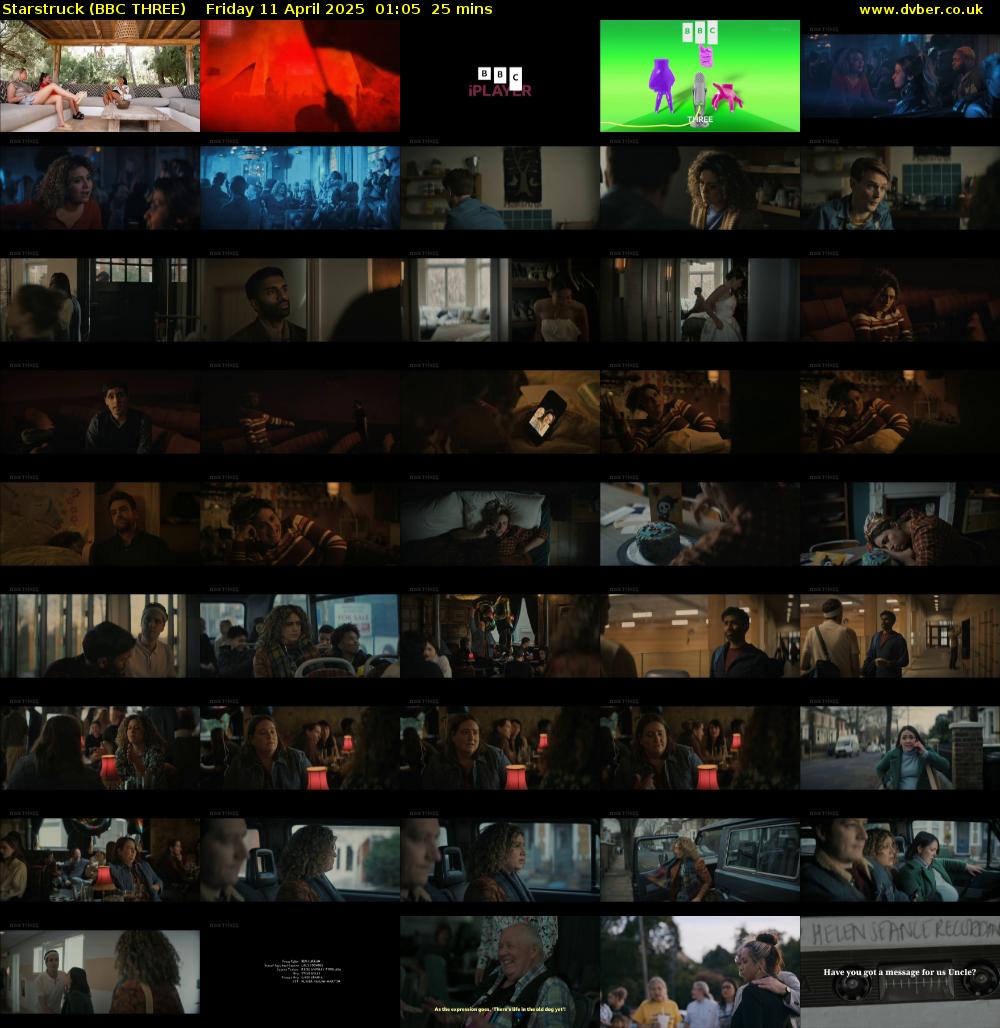 Starstruck (BBC THREE) Friday 11 April 2025 01:05 - 01:30