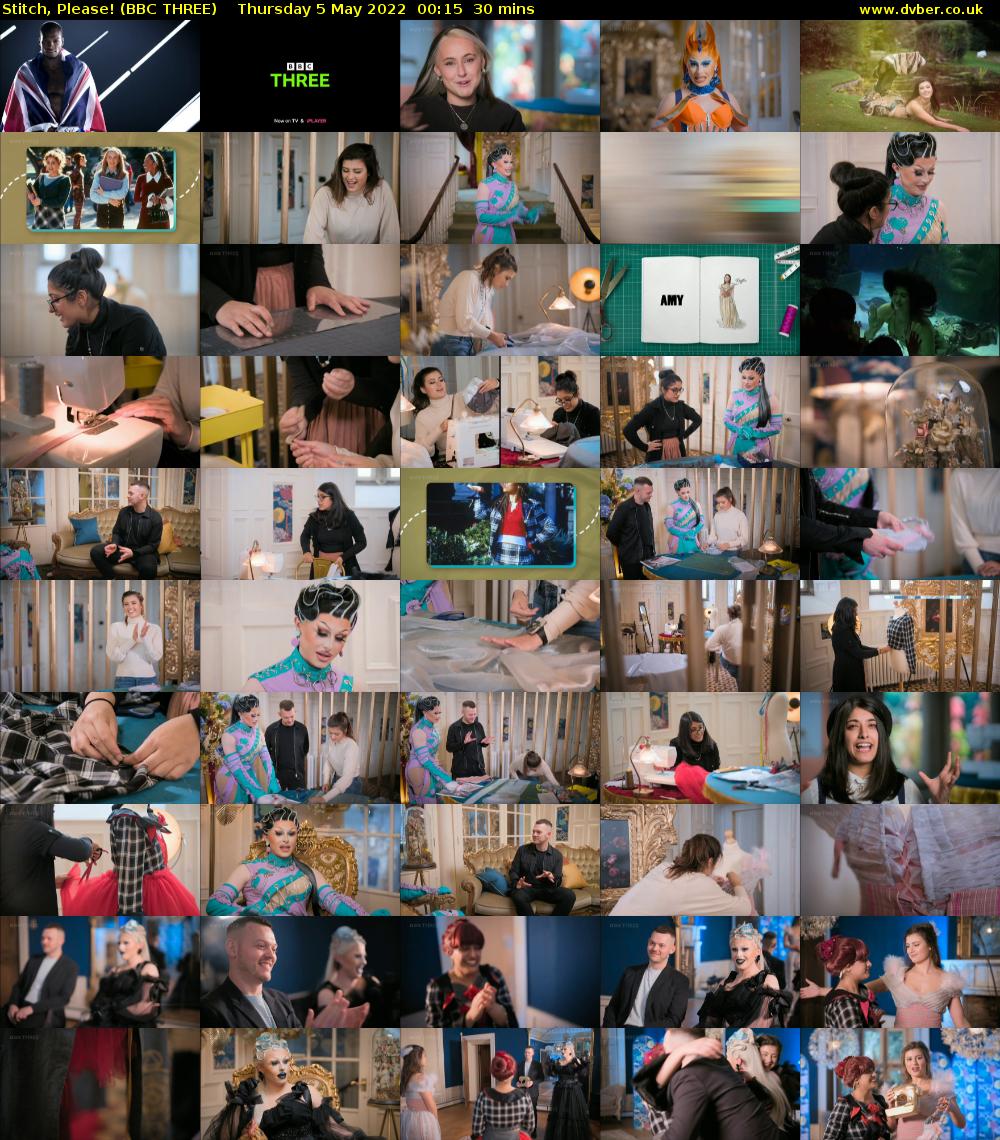 Stitch, Please! (BBC THREE) Thursday 5 May 2022 00:15 - 00:45