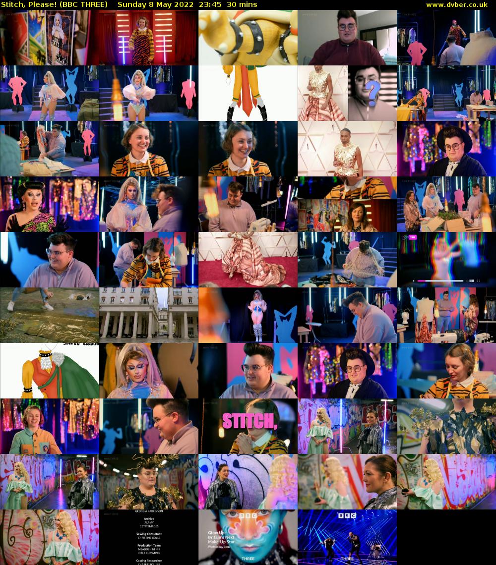 Stitch, Please! (BBC THREE) Sunday 8 May 2022 23:45 - 00:15